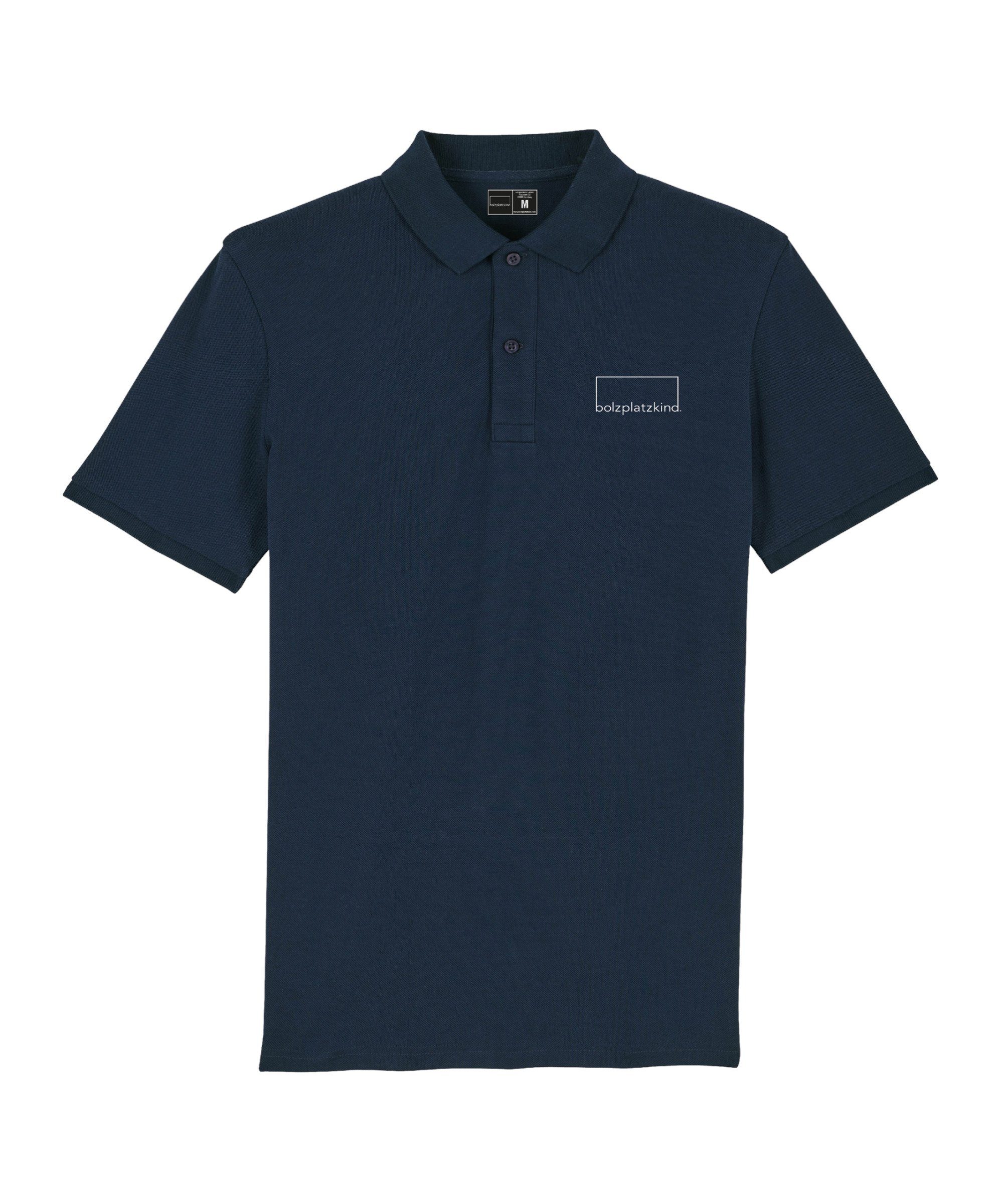 Bolzplatzkind T-Shirt "Classic" Polo Nachhaltiges Produkt blau