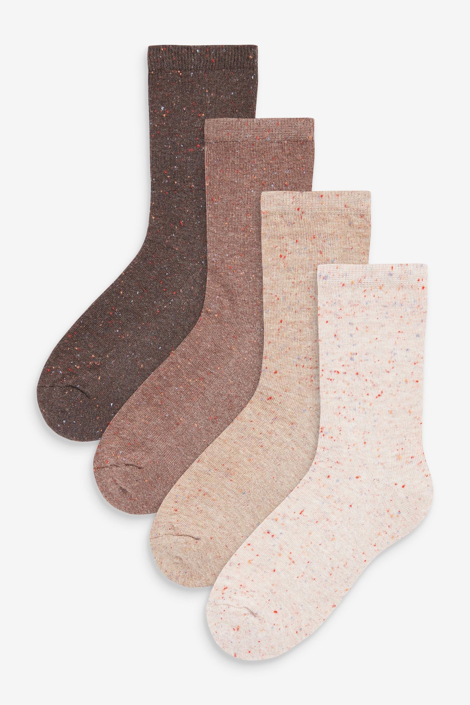 Next Kurzsocken Genoppte Socken mit gepolsterter Sohle, 4er-Pack (1-Paar) Pink