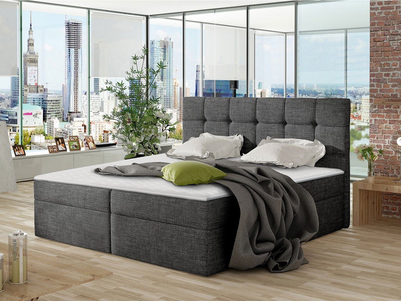 MIRJAN24 Boxspringbett Nele (Lattenrost, Kopfteil und günstig online kaufen