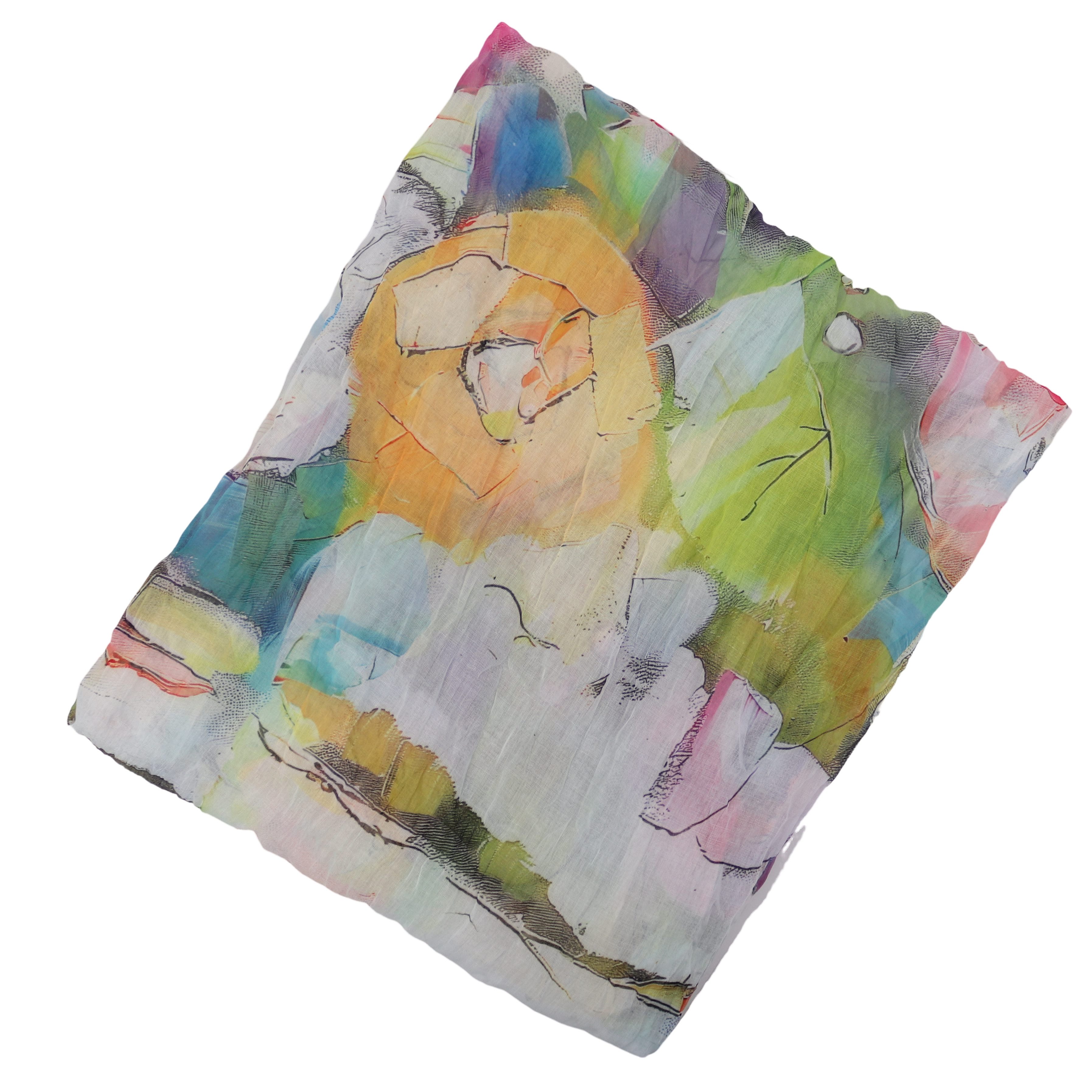 MIRROSI Loop Damen Schal mit Bunt-Muster Weich, Schlauchschal, (zweimal um den Hals wickelbar, ca.45x75cm), Damen Halstuch ideal für Frühling, Sommer oder Herbst