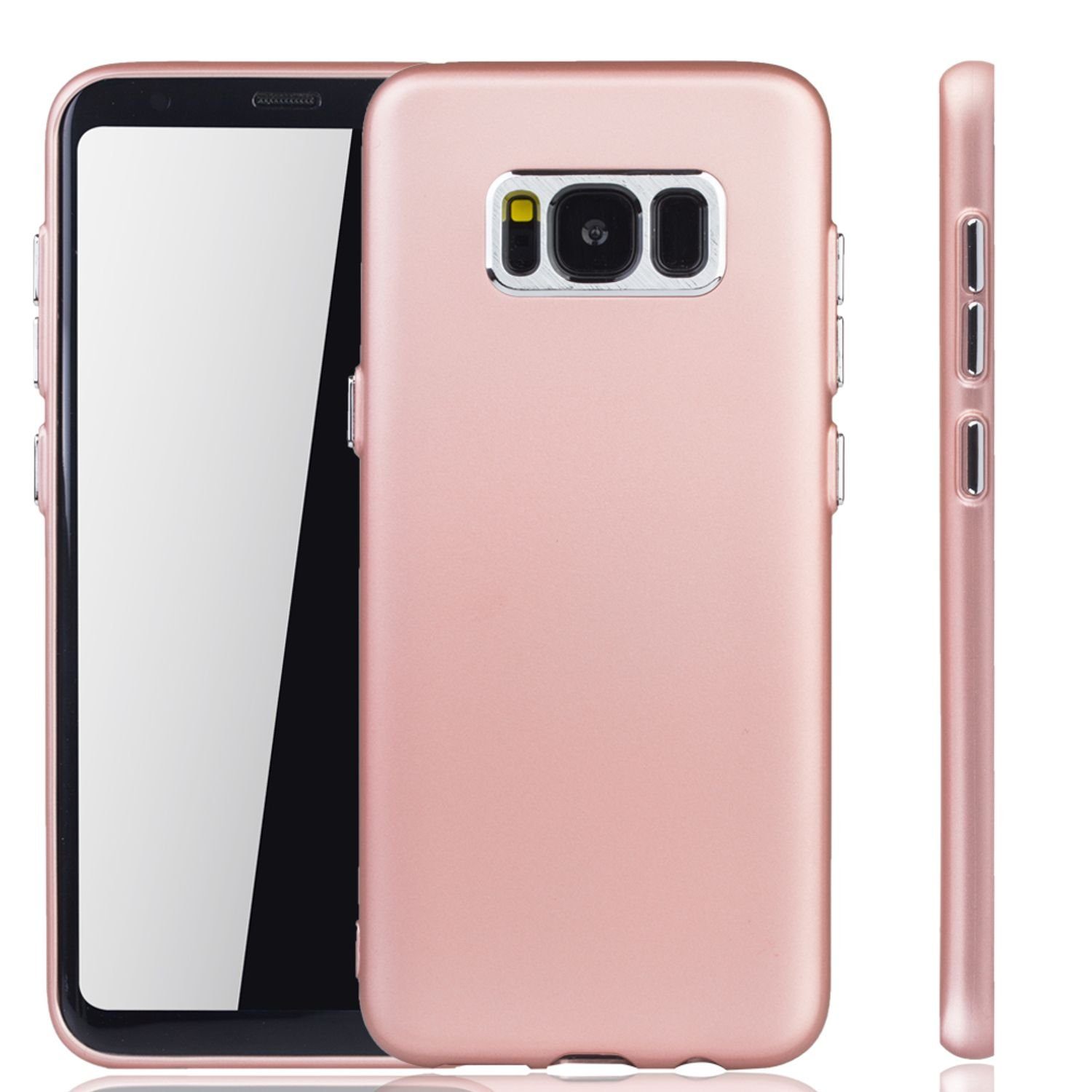 König Design Handyhülle Samsung Galaxy S8 Plus, Samsung Galaxy S8 Plus  Handyhülle Backcover Rosa