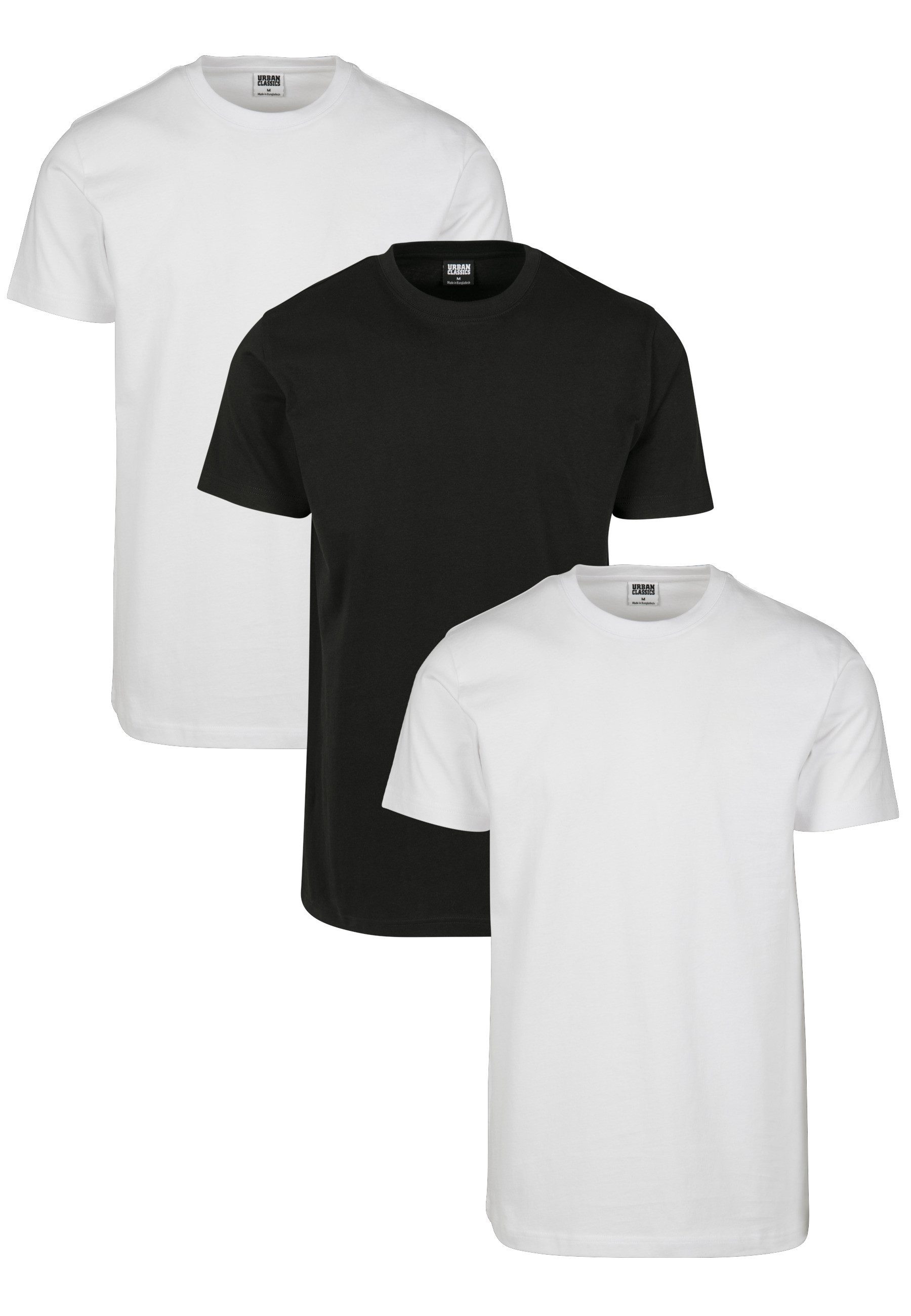 URBAN CLASSICS T-Shirt Urban Classics Herren Basic Tee 3-Pack (1-tlg)