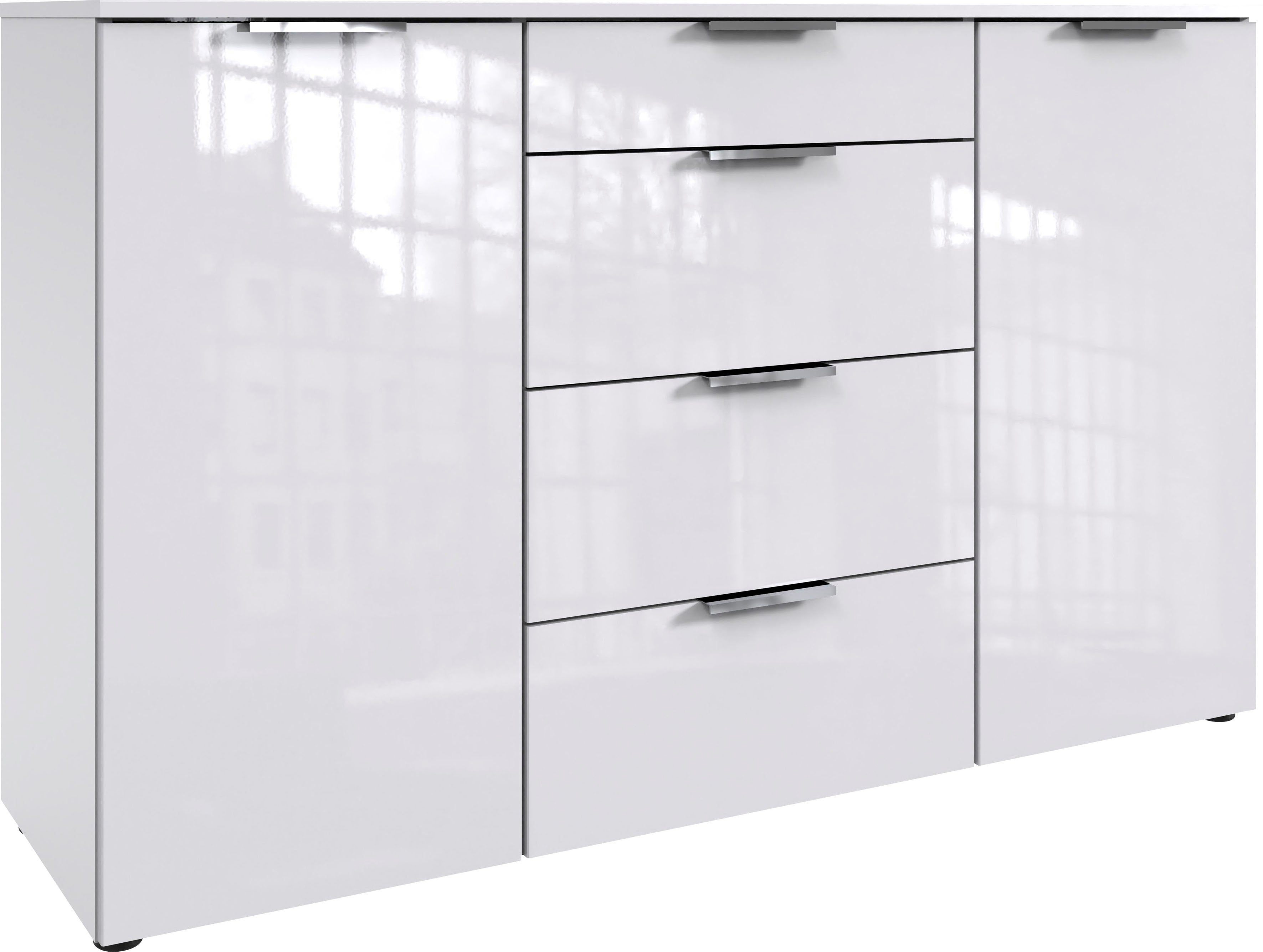 Wimex Kombikommode level36 D by fresh to go, mit lackierten Hochglanz Fronten, soft-close Funktion, 135cm breit