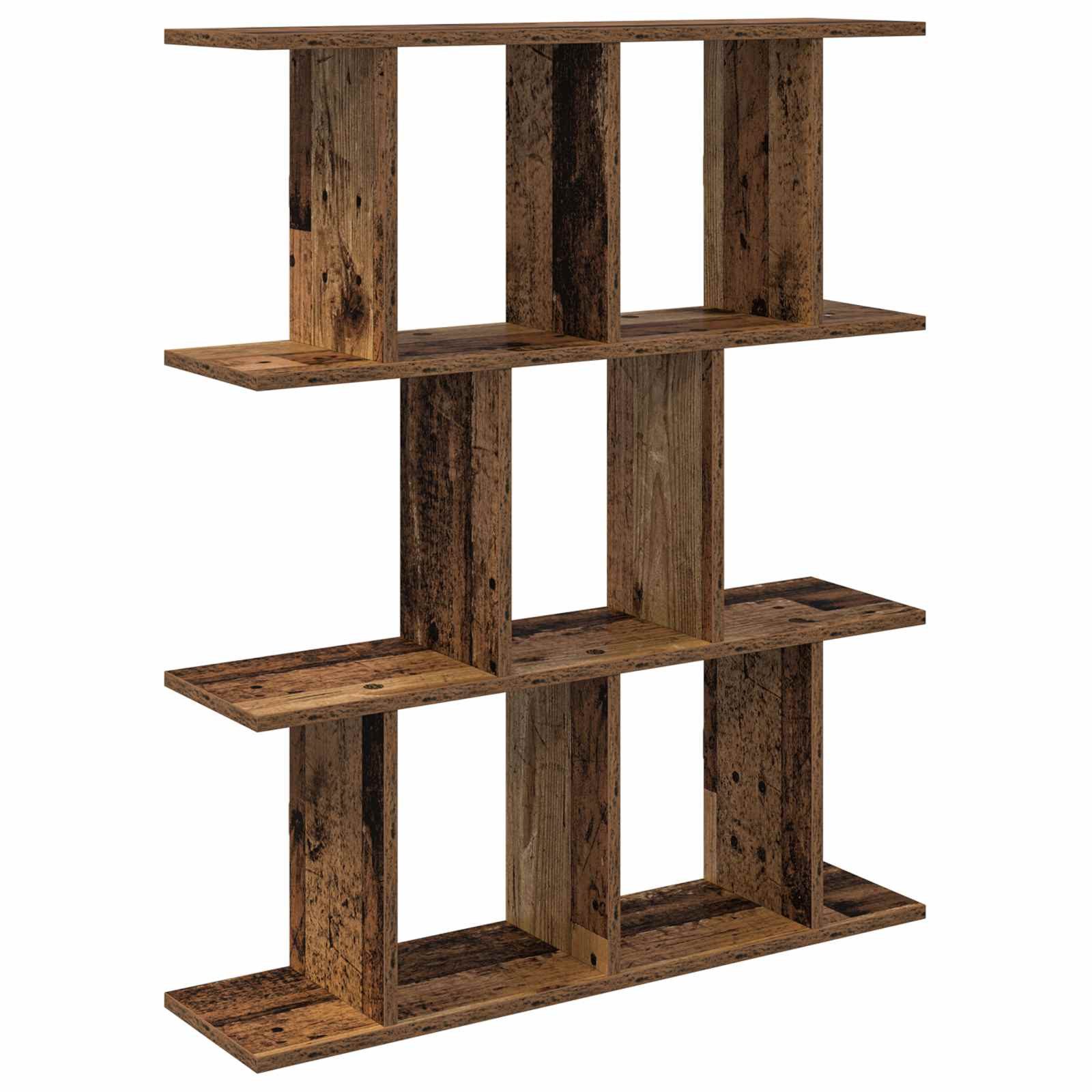 vidaXL Regal Wandregal Altholz 80 x 20 x 96 cm Holzwerkstoff, 1-tlg.