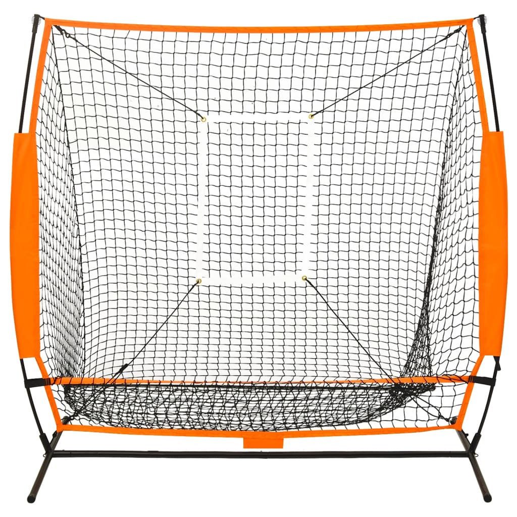 vidaXL Baseball Multisport-Übungsnetz Baseball Schwarz 174x76x158,5 cm