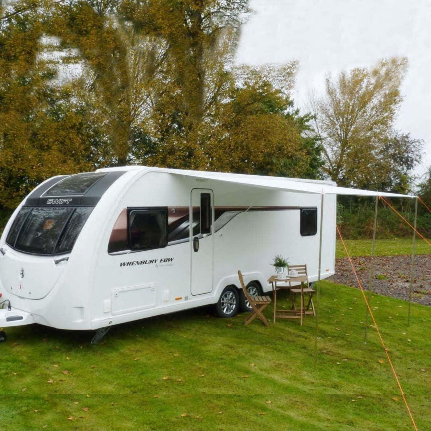 Tarp-Zelt Wohnwagen Sonnensegel Caravan Tarp 3,6x2,4m UV 50+ wasserdicht 5000mm