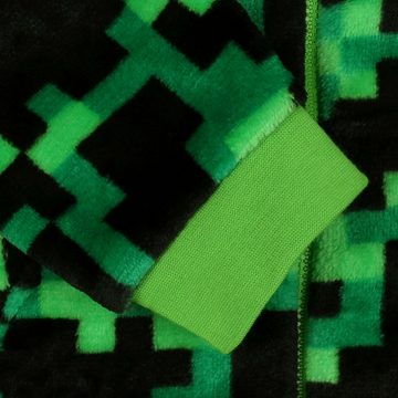Sarcia.eu Pyjama Minecraft Einteiliges Pyjama/Schlafanzug, grün, schwarz 5-6 Jahre