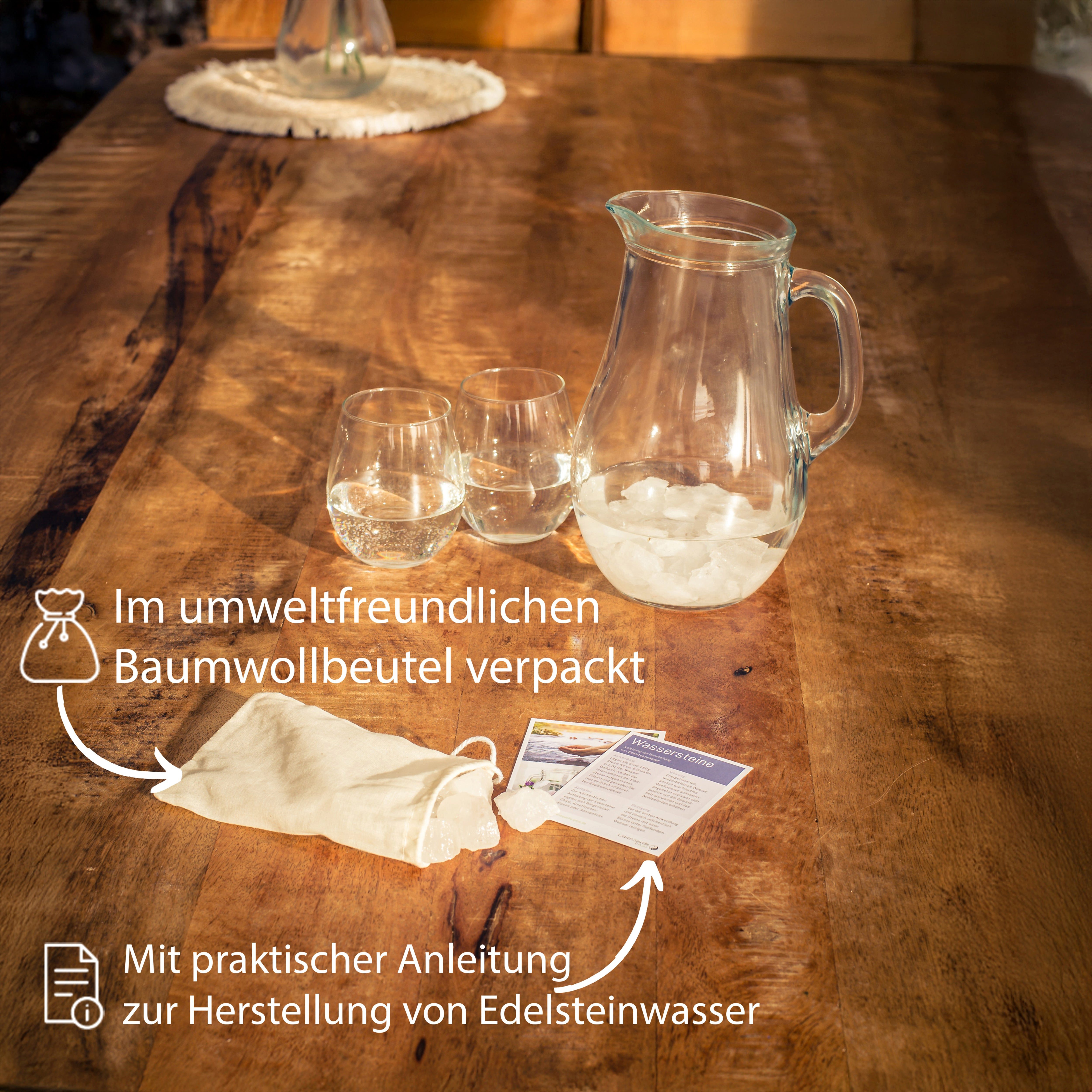Lebensquelle Plus Edelstein Bergkristall Wassersteine – Bild 4 von 5