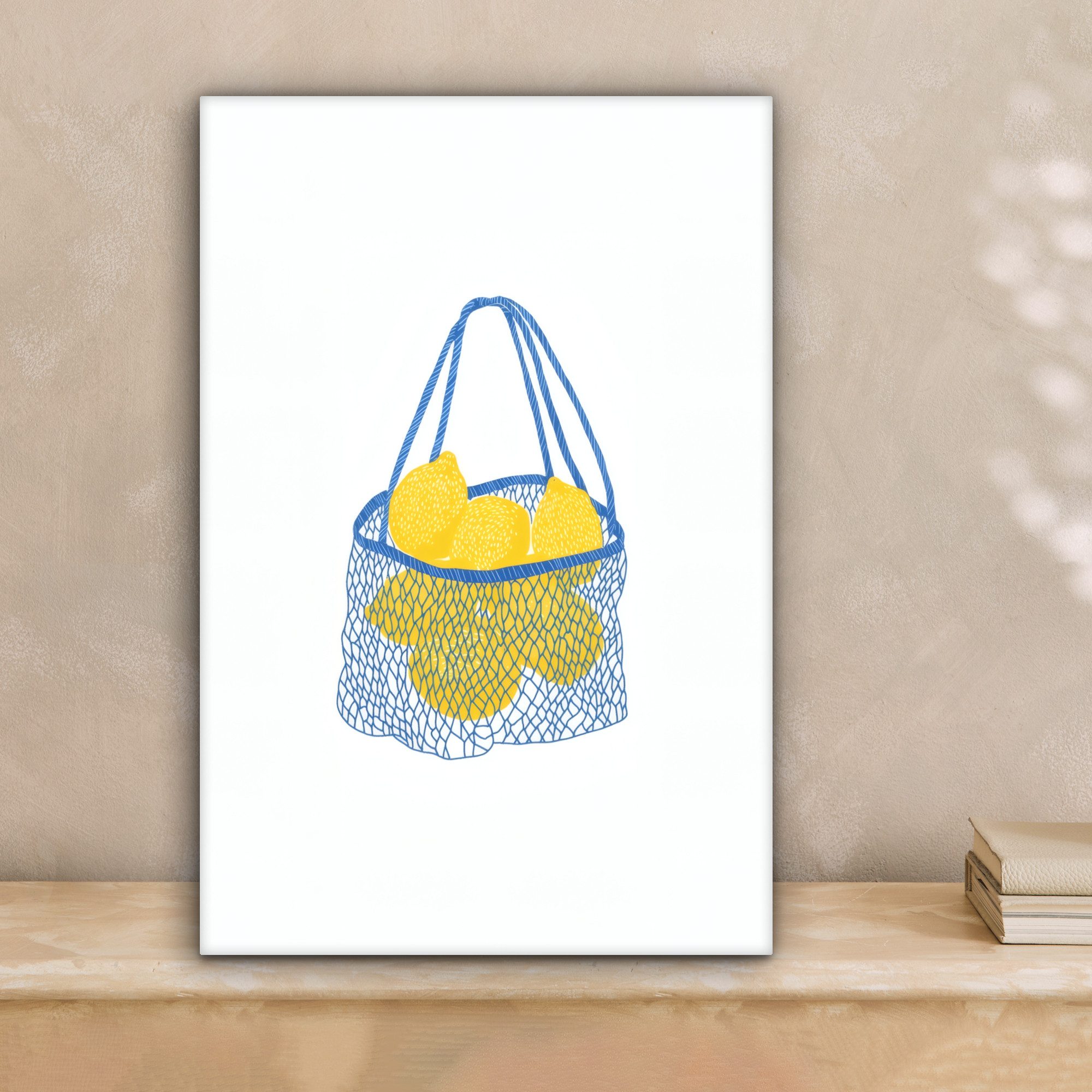OneMillionCanvasses® Leinwandbild Tasche - Blau - günstig online kaufen