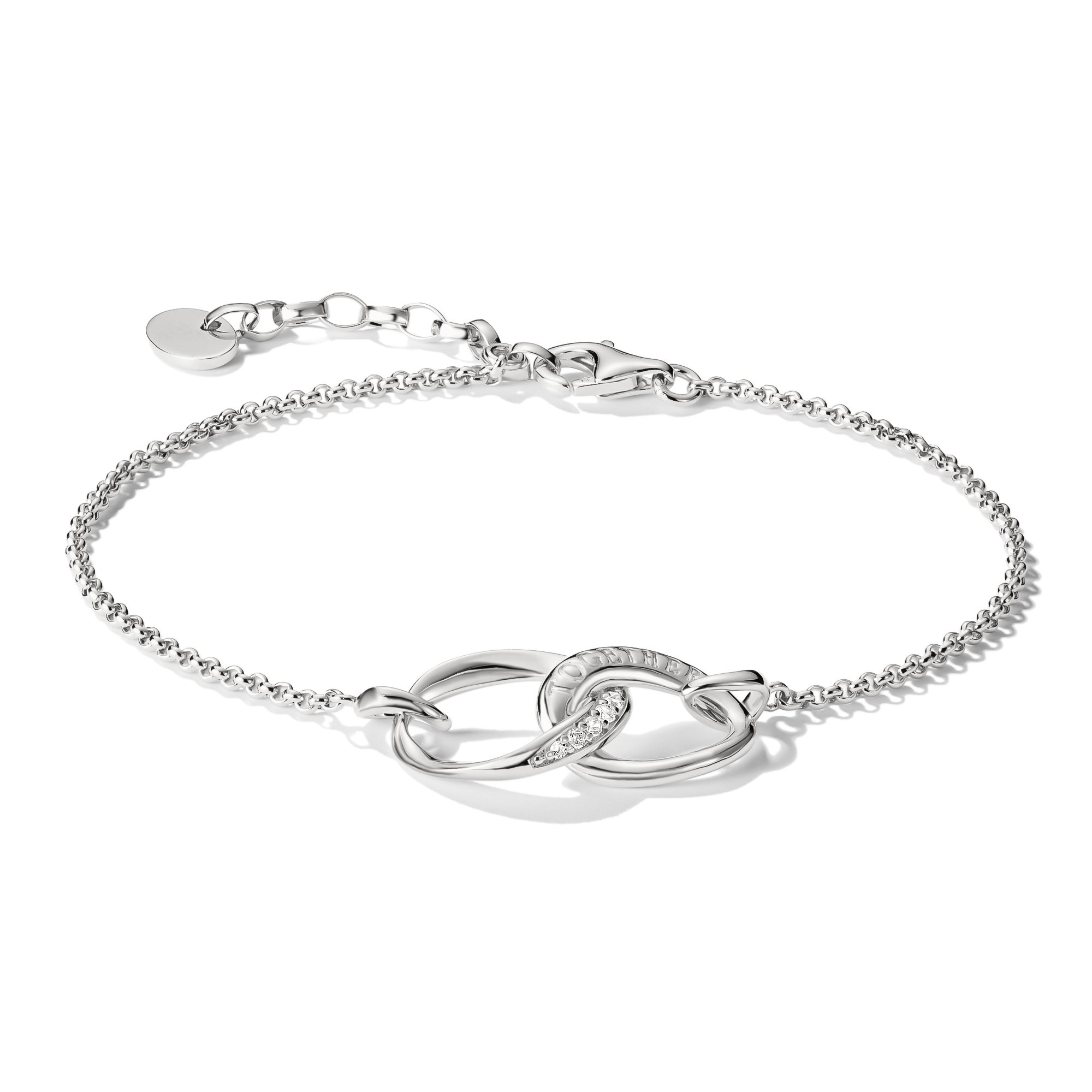 THOMAS SABO Armband Together Armband silber, mit Zirkonia (synth)