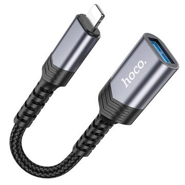 HOCO Adapter iPhone-Anschluss 8-polig auf USB 3.0 UA24 schwarz USB-Adapter