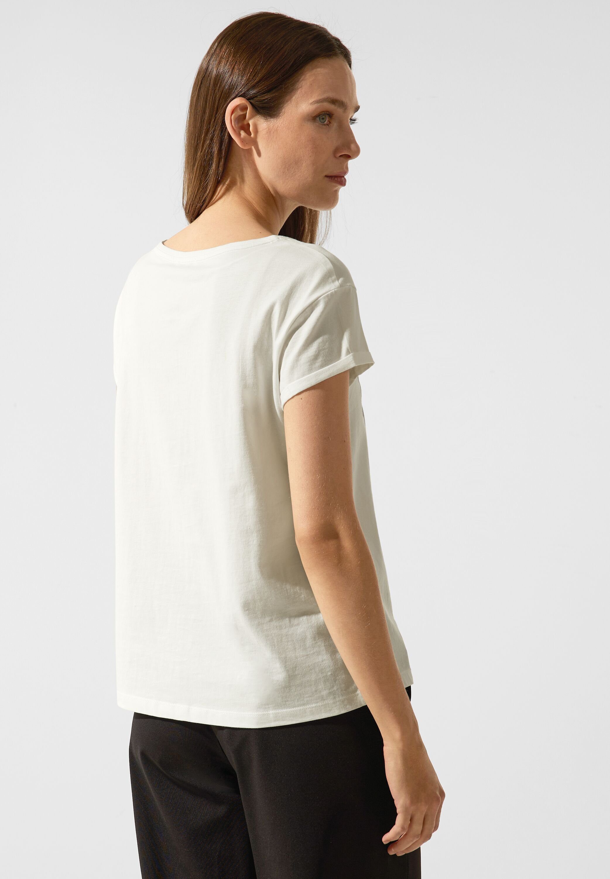 white off STREET aus T-Shirt Baumwolle reiner ONE