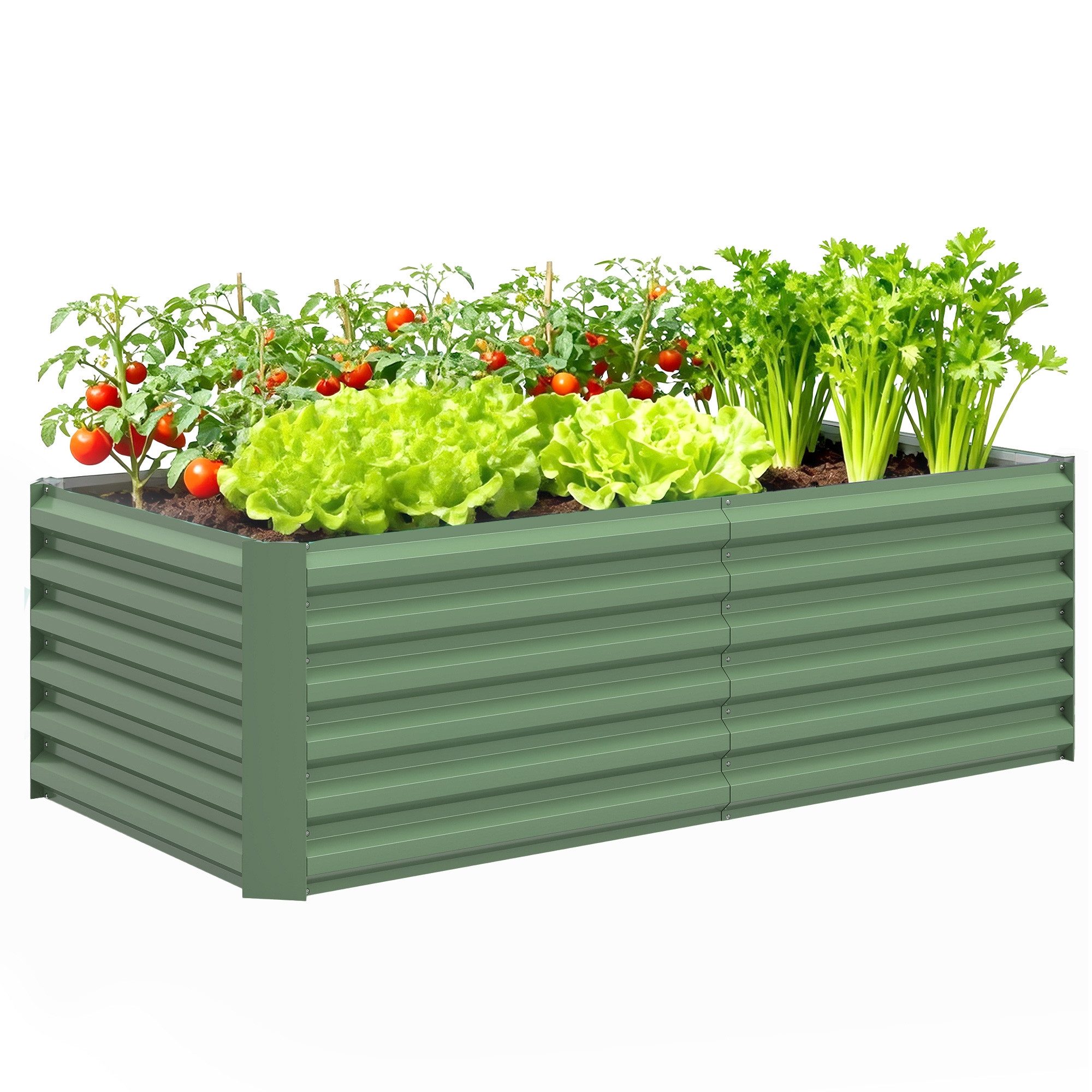 Hochbeet Hochbeet aus verzinktem Stahl, Gartenbeet
