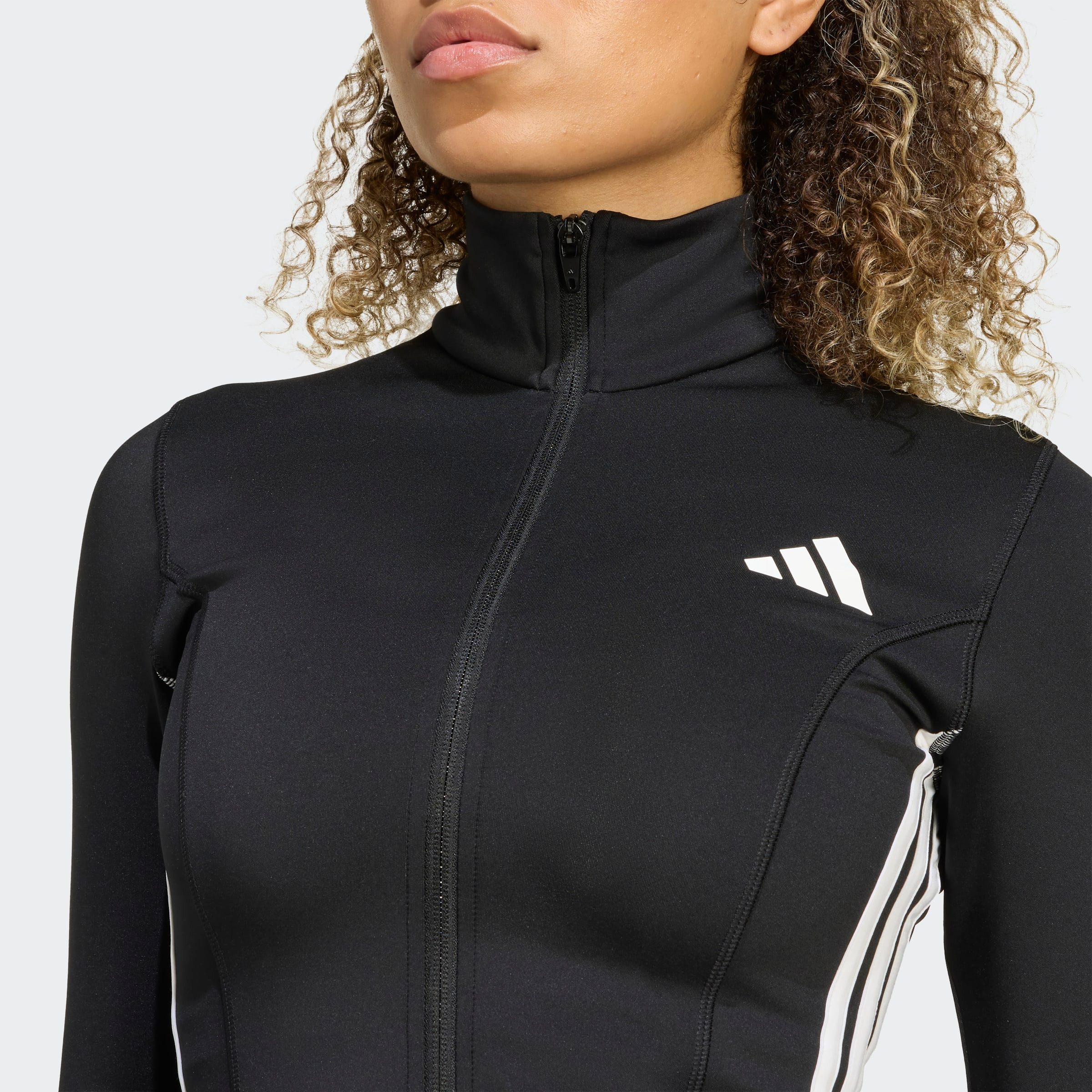 adidas Performance Trainingsjacke WORKOUT ESSENTIALS ZIP THROUGH 3-STREIFEN