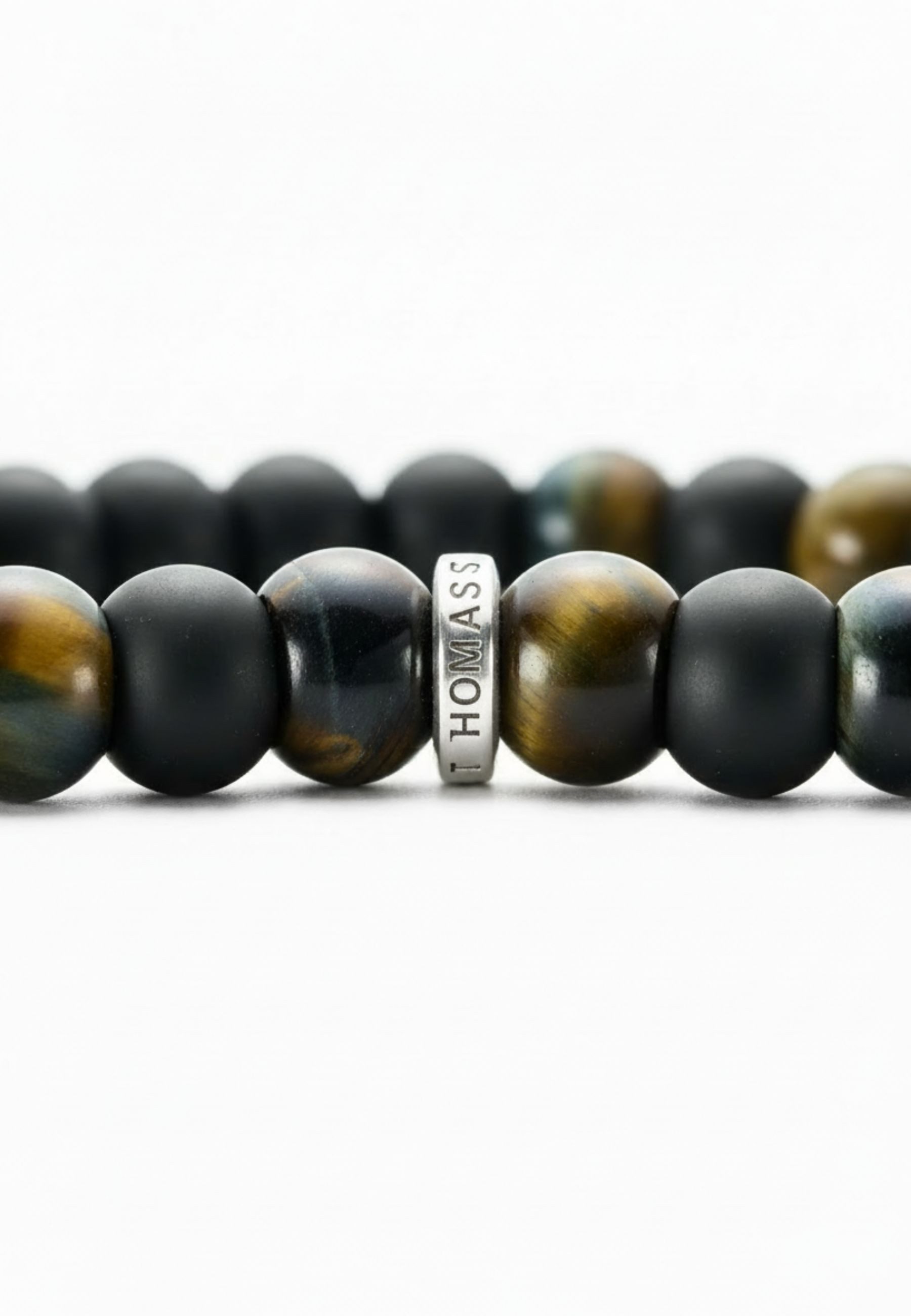 THOMAS SABO Armband Armband mit Obsidian- und Tigerauge-Perlen (9 mm) (Set) günstig online kaufen