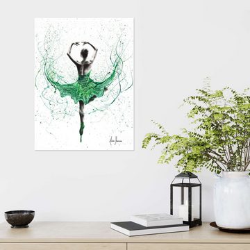 Posterlounge Poster Ashvin Harrison, Balletttänzerin in Smaragd, Malerei
