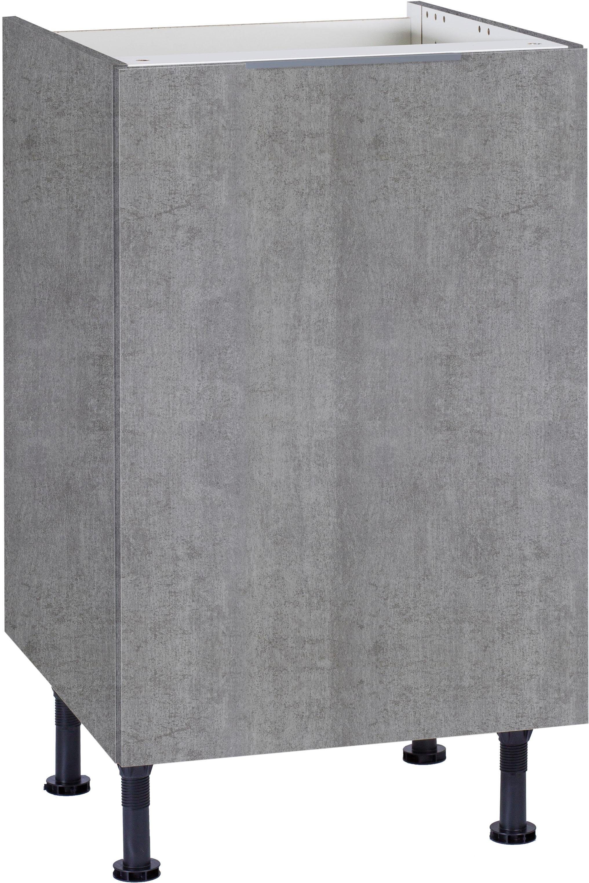 OPTIFIT Spülenschrank Tara Breite 50 cm betonfarben | betonfarben | Spülenschränke