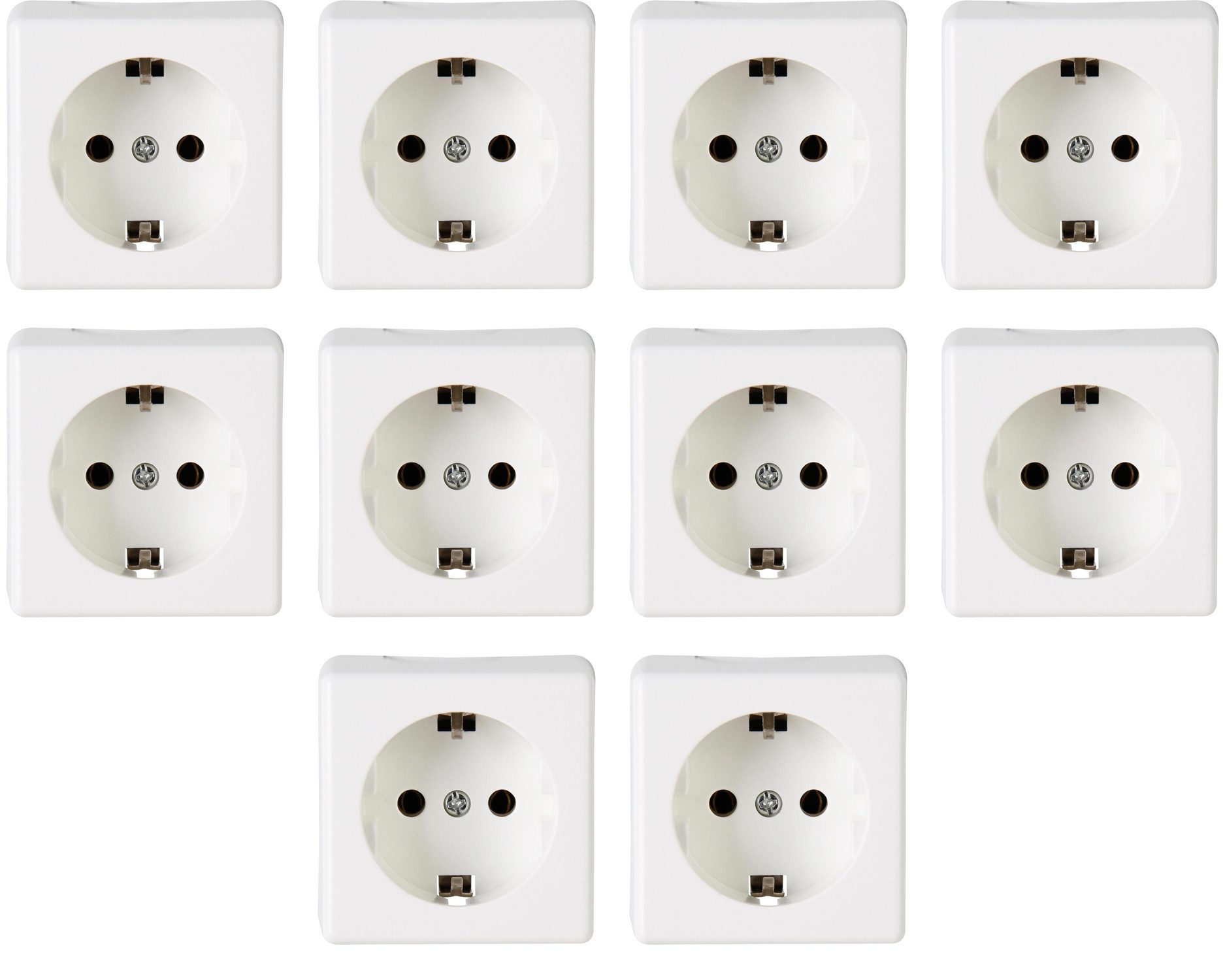 Steckdose STANDARD Aufputz Schutzkontakt [10ERPACK]
