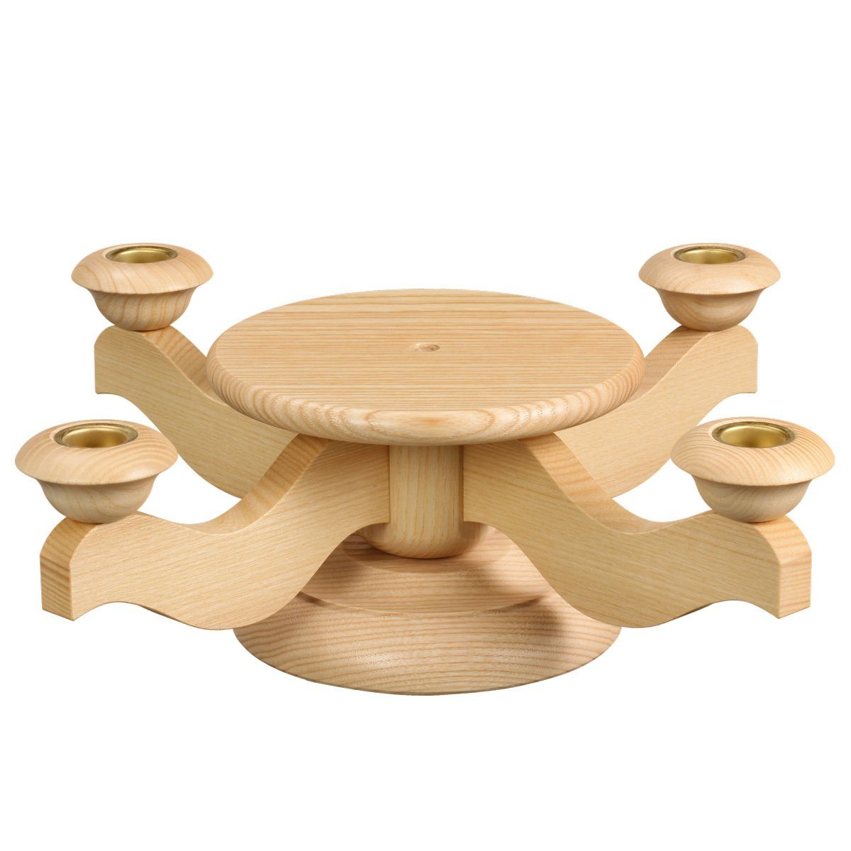 Volkskunstwerkstatt Unger Kerzenständer Adventsleuchter Esche natur, unbest günstig online kaufen