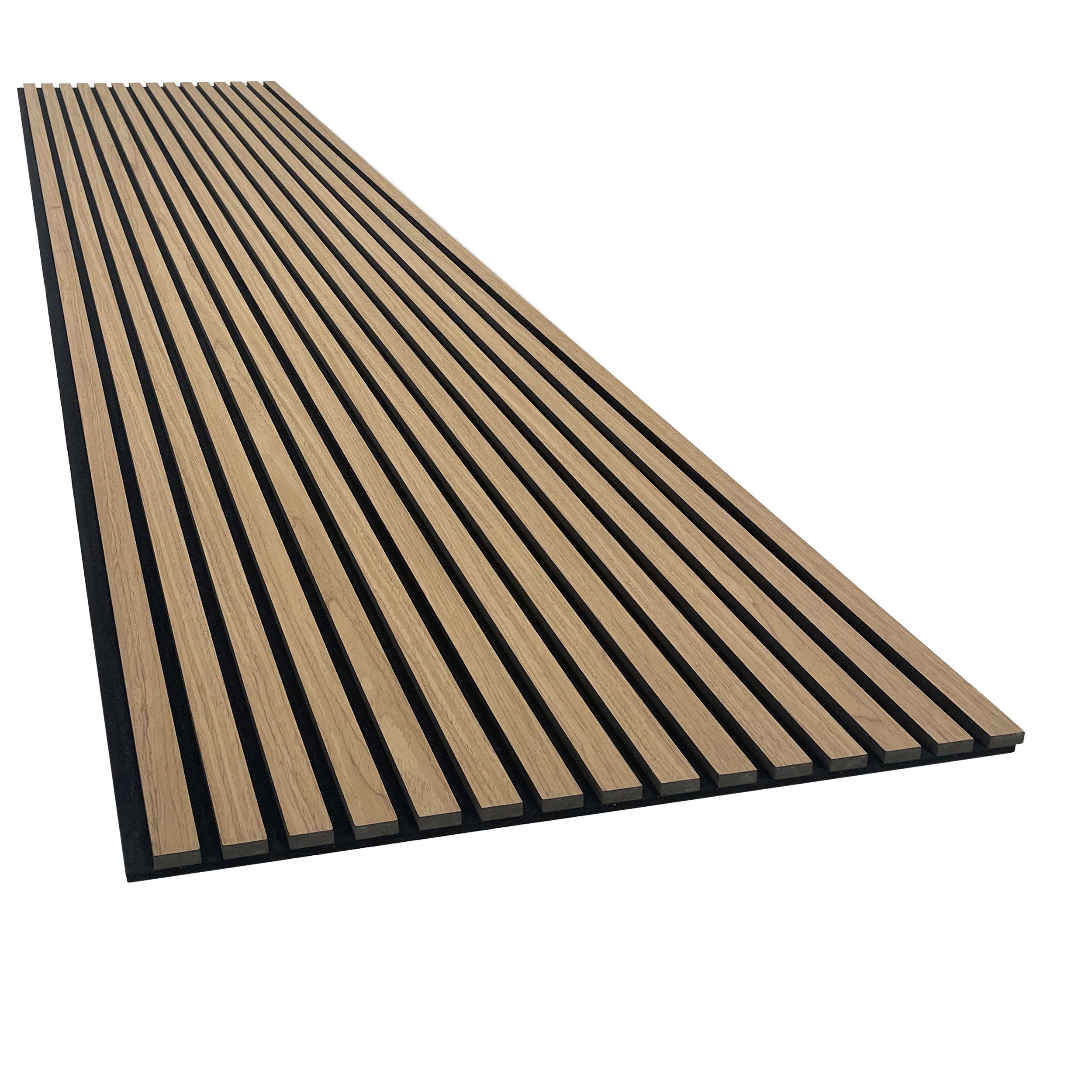 tktrading24 Wandpaneel Akustikpaneel mit Holzfurnier in Bright Teak - 2700x günstig online kaufen