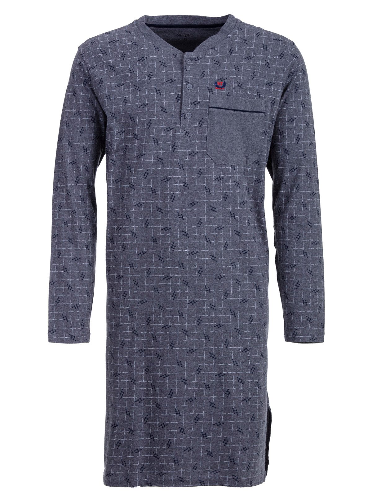 Henry Terre Nachthemd Nachthemd Langarm - Argyle Style günstig online kaufen
