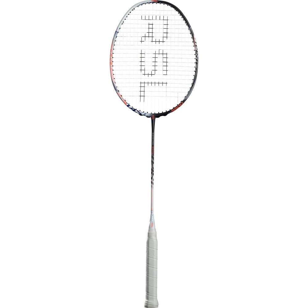 RSL Badmintonschläger Master Speed 9900 (80-85g, ausgewogen, mittel) weiss/schwarz- besaitet, Gewichtsklasse: 4U/G5