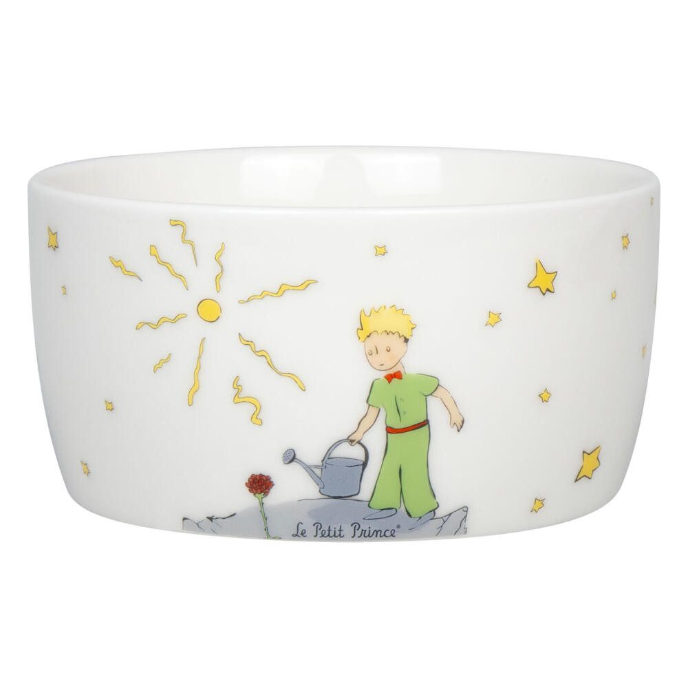 Tasse à Thé Française Könitz « Le Petit Prince Avion » – Avec Passoire Et Couvercle – Porcelaine Rouge – Neuf Sous Emballage – Fabriqué En Allemagne