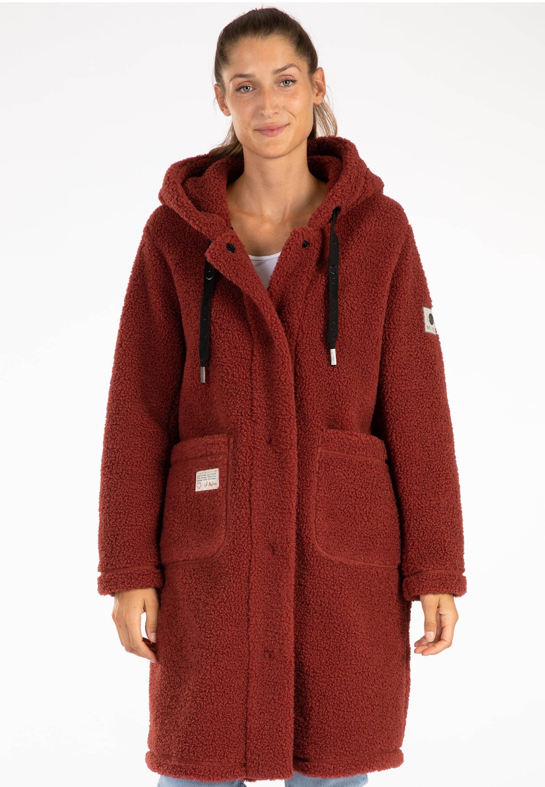 LPO Fleecejacke SHERPA DENISE Fleecemantel Ultra‑weiche Sherpa‑Innenausstat günstig online kaufen