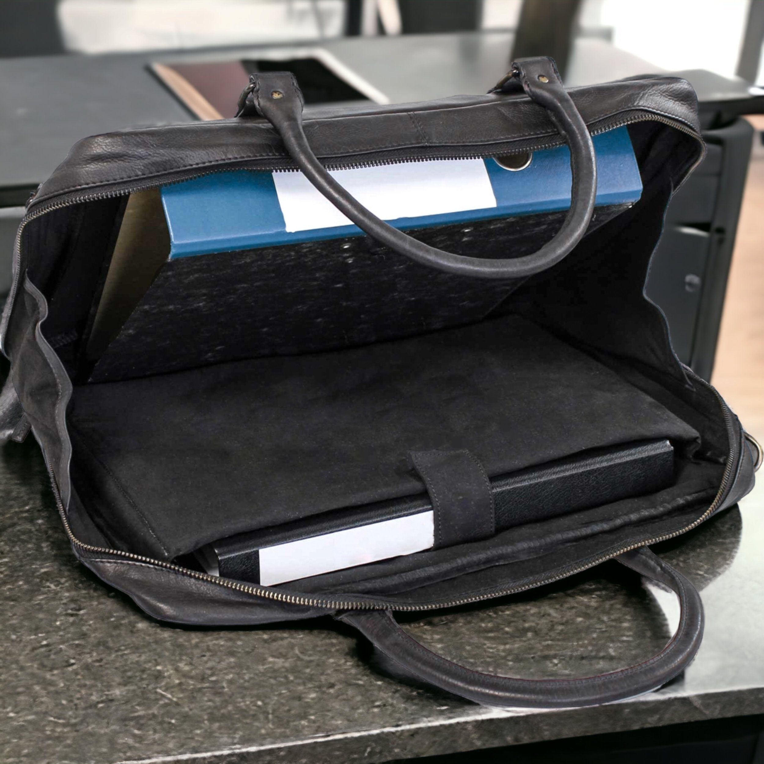 Landleder Laptoptasche Cambridge Business Bag - Ordner & Laptop (gepolstert), 100% Rindleder