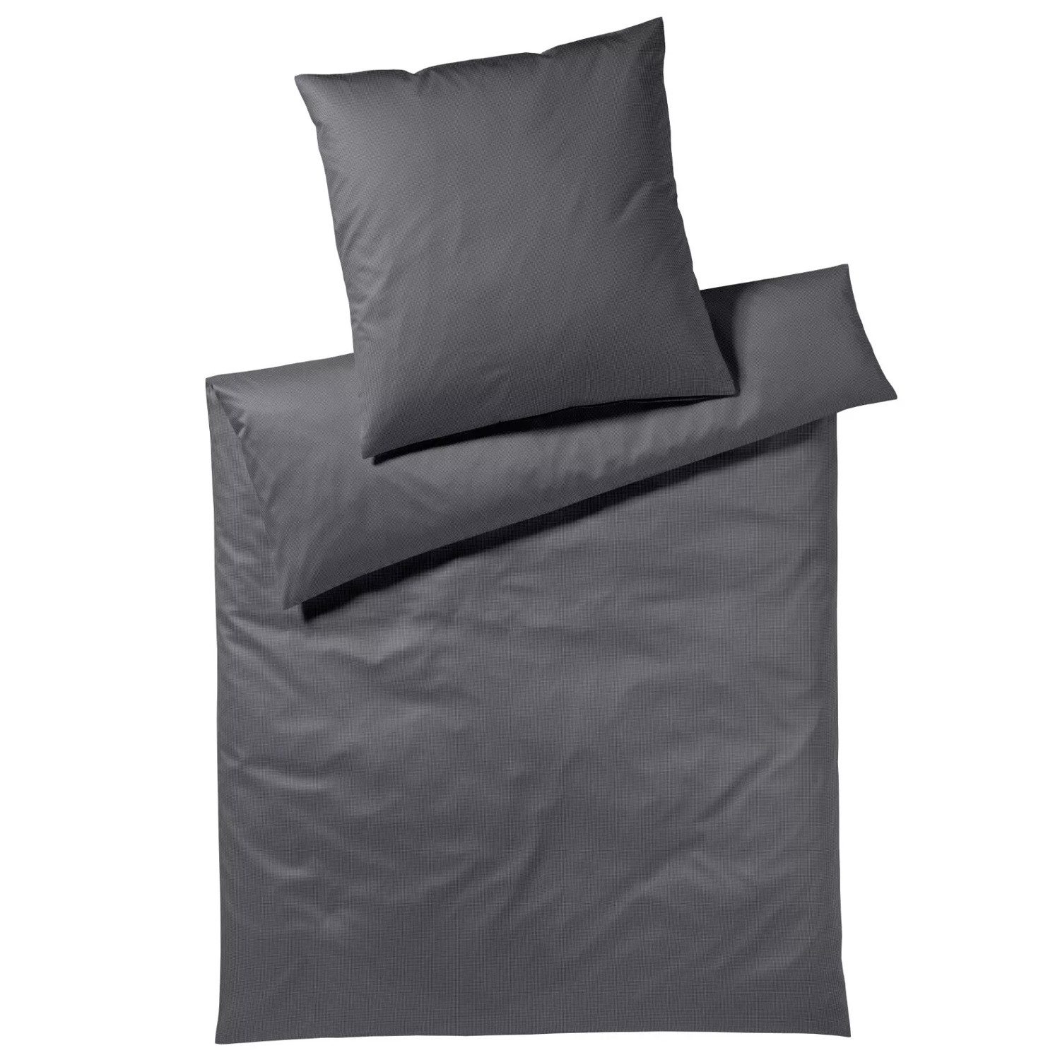 Bettwäsche Joop! Luxury Flanell Bettwäsche Soft Anthrazit 45001-9 Kariert 135x200