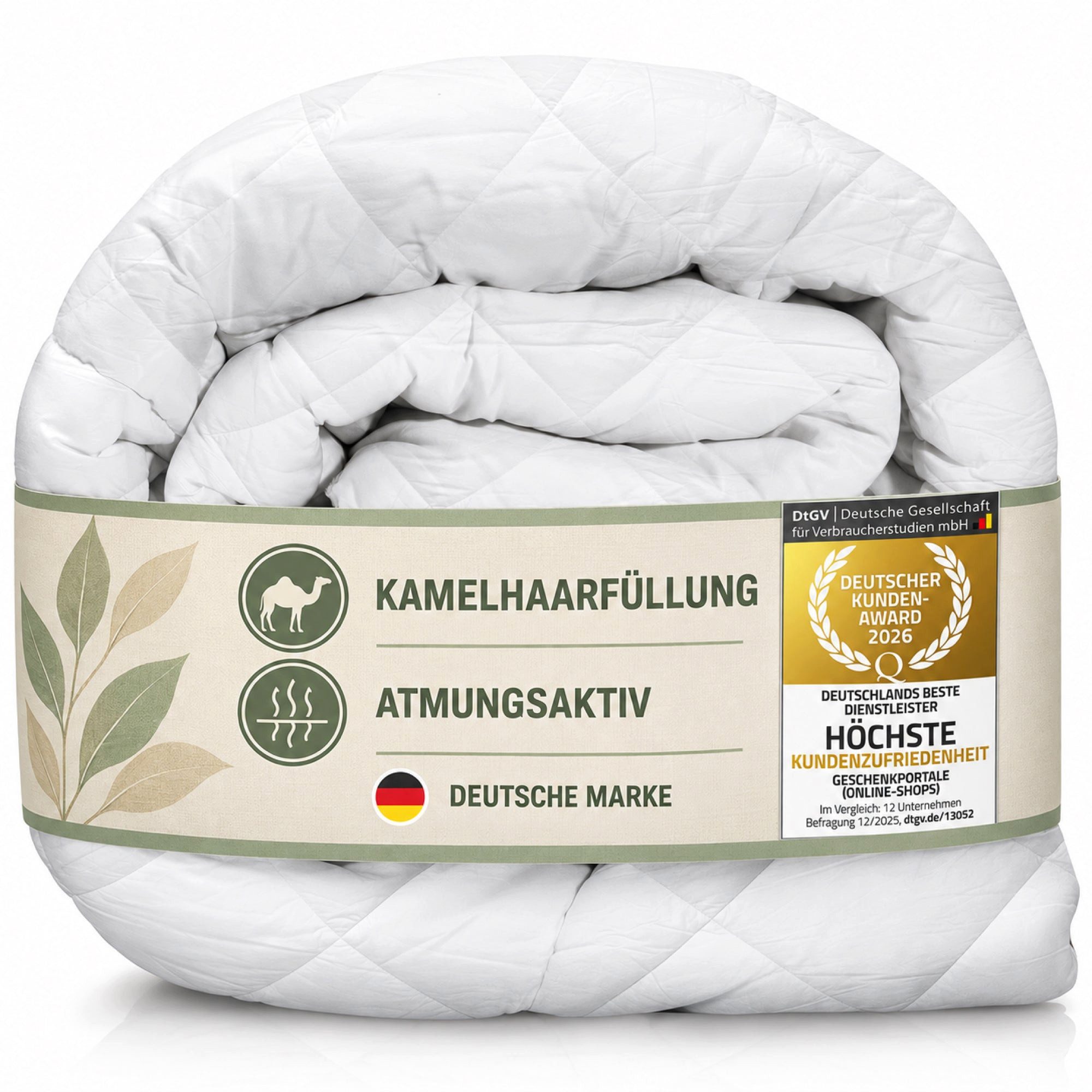Feluna Naturhaarbettdecke FELUNA Premium Kamelhaardecke – Naturhaardecke Ganzjahresdecke 100%, DUO Bettedeck zum Knüpfen - 100% Kamelhaarflaum