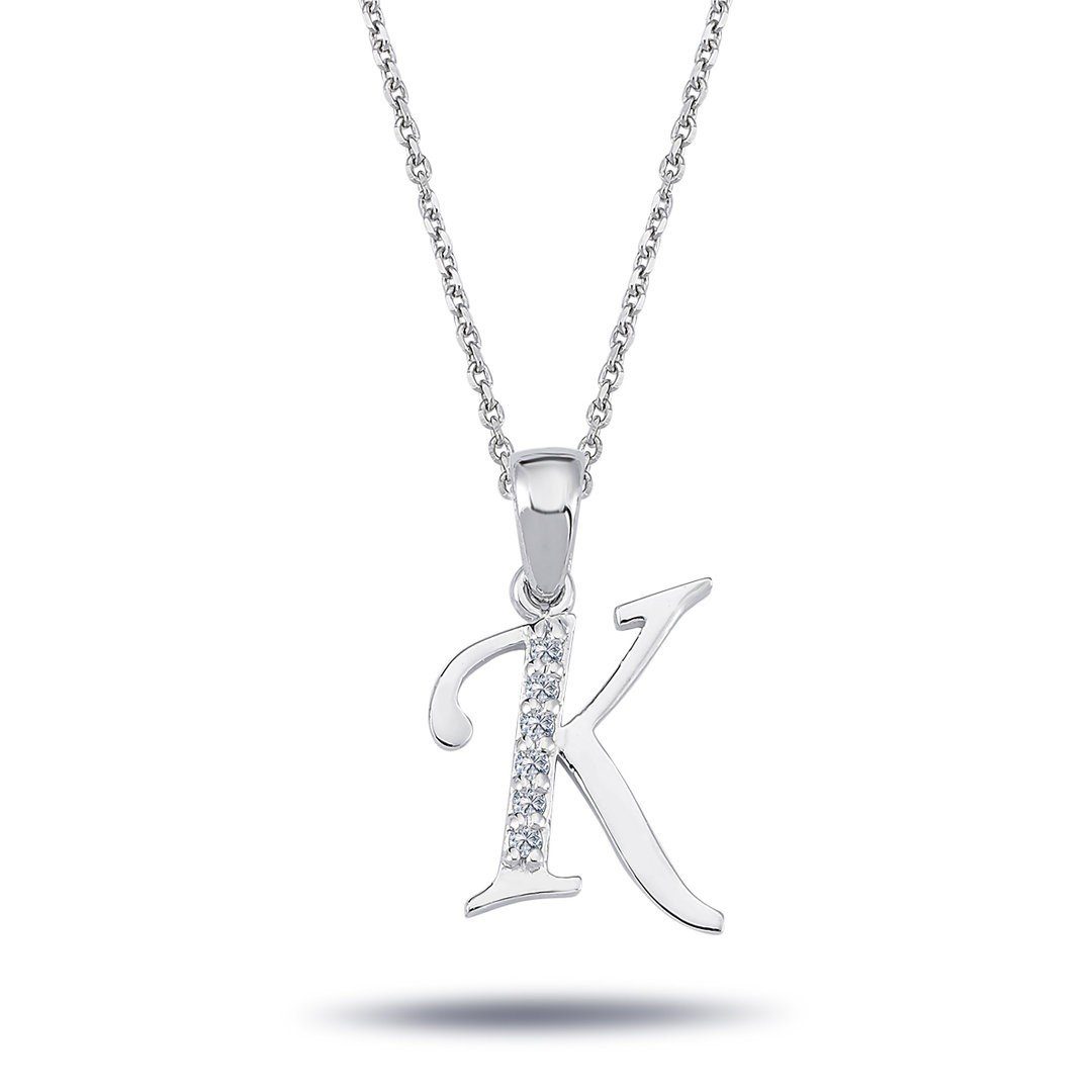 EinStein Diamant Goldkette, Diamant Anhänger mit Kette, Halskette, Collier in 14 Karat Gold