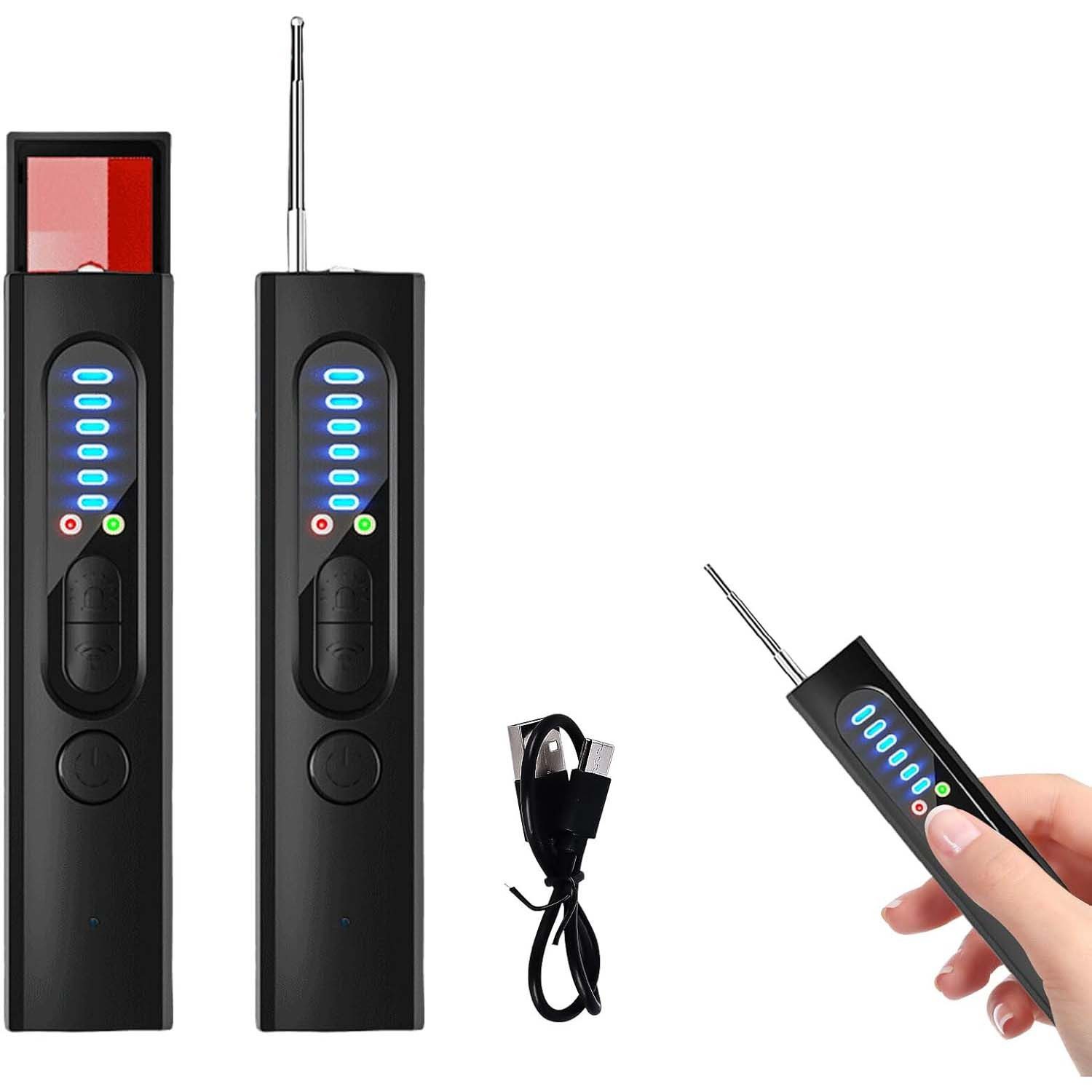 PRIISF Wanzen Kamera Detektor RF Wireless GPS GSM Spionage Finder Abhörwanzen Gps трекер (5 Stufen Empfindlichkeit für Hotel Heim Büro Reisen 1MHz-6500MHz)