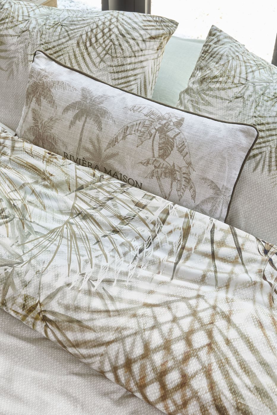 Rivièra Maison Dekokissen Dekokissen RM Palms Cushion Sand 30x70 Sand, 30 x 70 cm