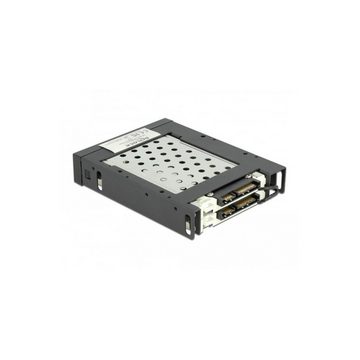 Delock Festplatten-Einbaurahmen 47189 - 3.5 Zoll Wechselrahmen für 2 x 2.5 Zoll SATA HDD / SSD