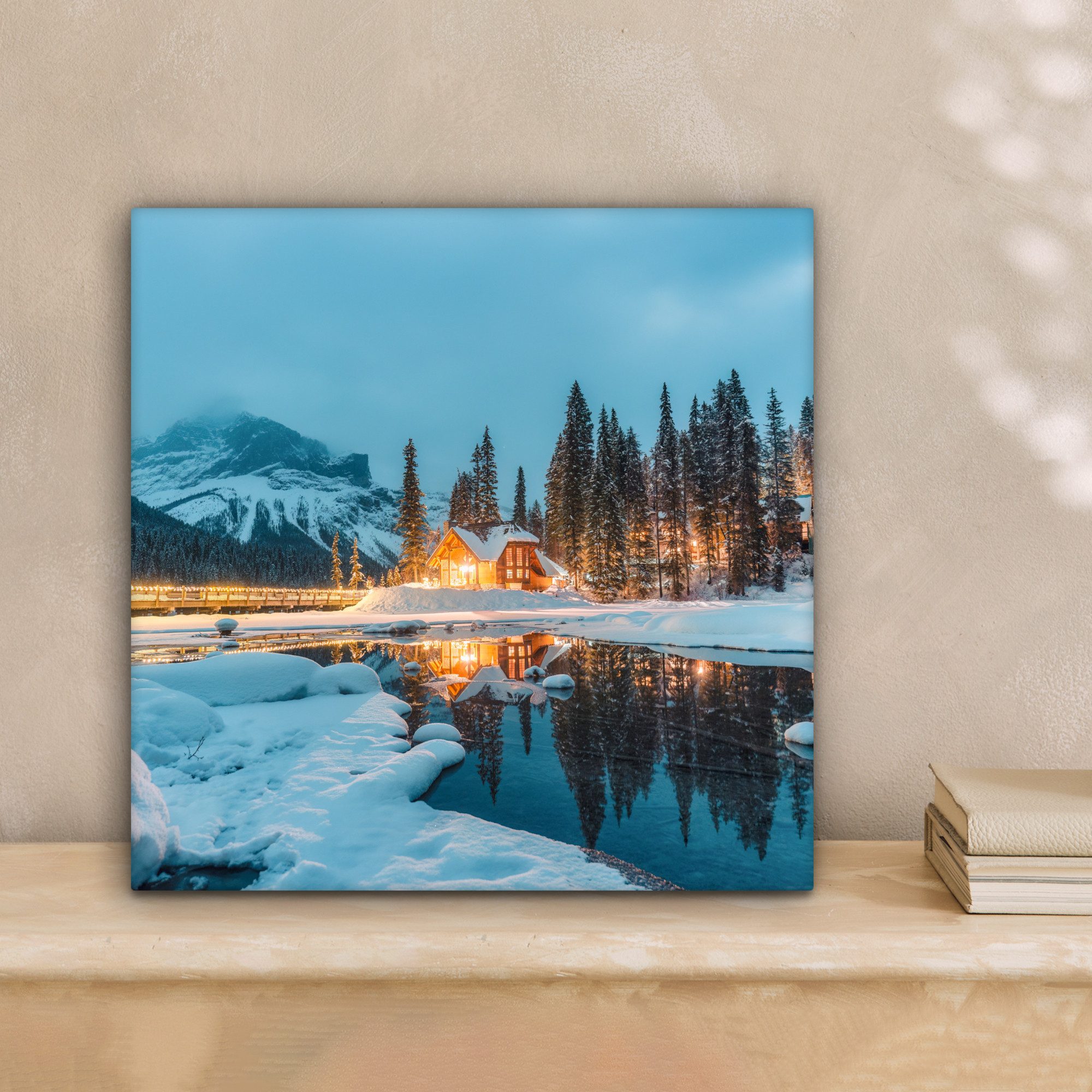 OneMillionCanvasses® Leinwandbild Winterlandschaft - Natur - günstig online kaufen