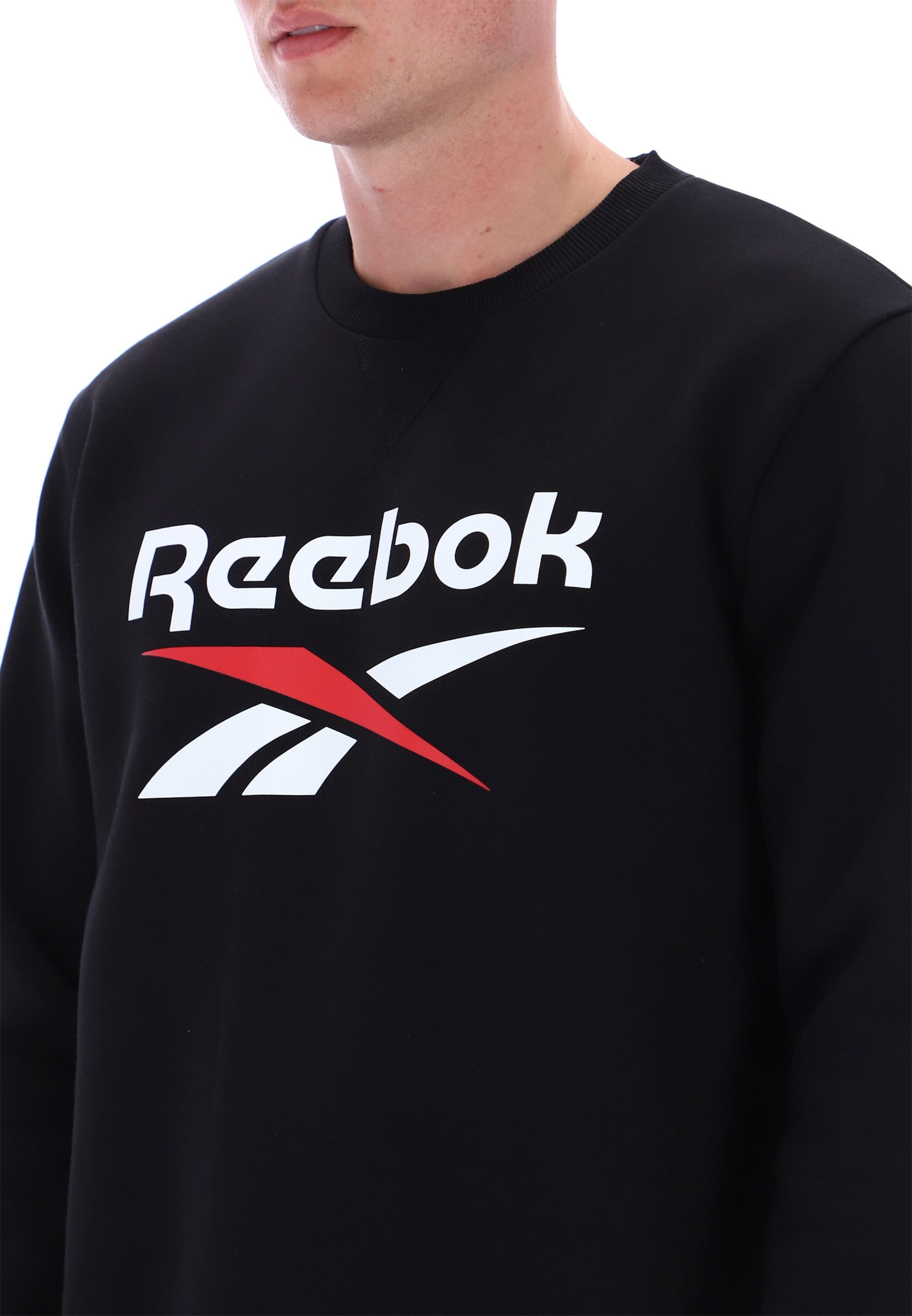 Reebok Sweatshirt JULIAN 2 COL LOGO CREWNECK SWEATSHIRT Langarm-Design, aus Baumwolle und Polyester, mit Rundhalsausschnitt