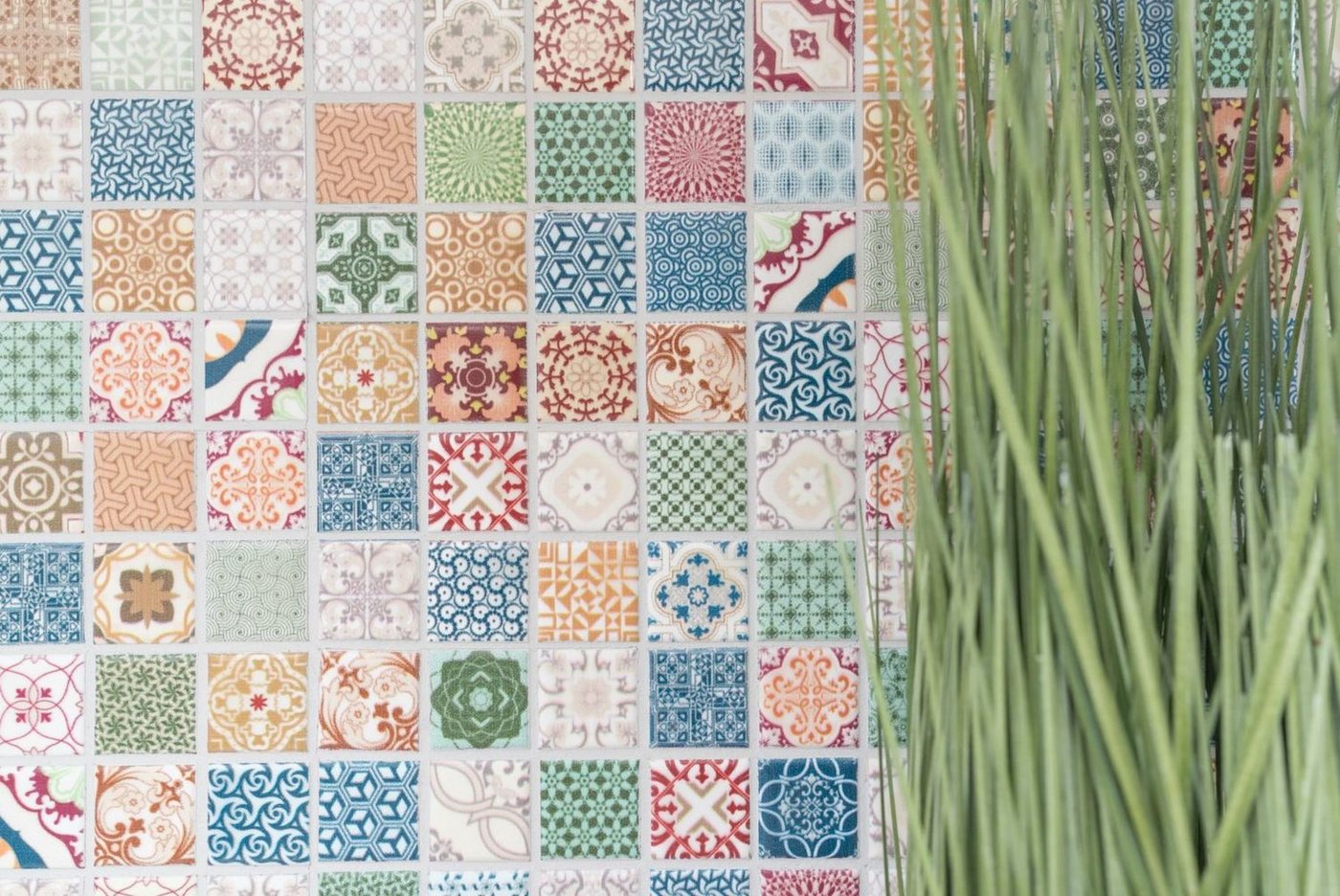 Thumbnail - Mosani Mosaikfliesen Keramik Mosaik bunte Mosaikfliese spanische Optik Retro Vintage