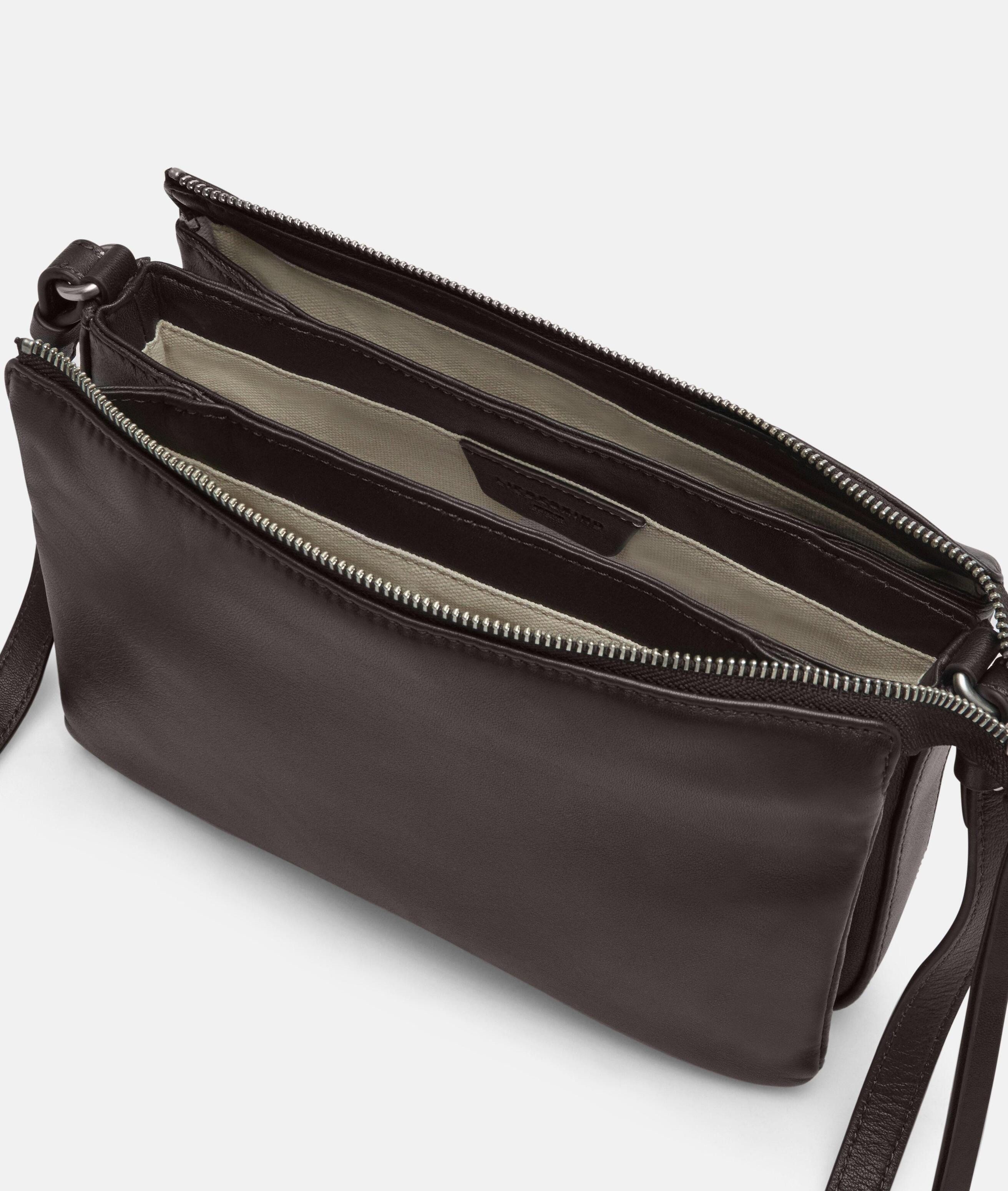 Liebeskind Berlin Umhängetasche Nina Crossbody M, Geräumige Umhängetasche aus weichem Schafsleder