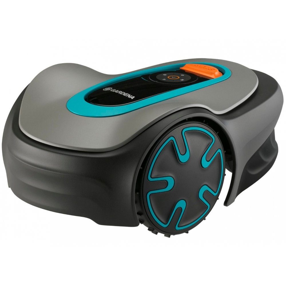 GARDENA Rasenmähroboter Sileno Minimo 250 – Mähroboter – grau/türkis grau