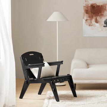 SoBuy Armlehnstuhl HFST02, Küchenstuhl Stuhl mit Rücklehne Kinderstuhl Armlehnstuhl Sessel Holz