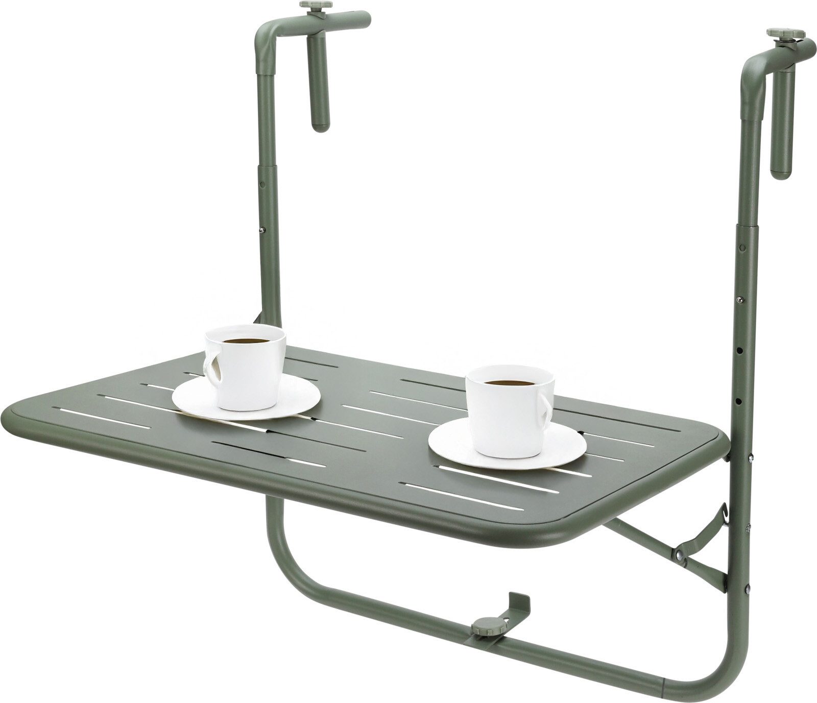 Koopman Balkonhängetisch Balkontisch Klapptisch 60x43 cm Metall Bausatz Sch günstig online kaufen