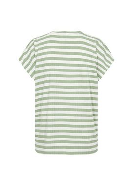soyaconcept Kurzarmshirt SC-KAIZA 3 T-Shirt, Basicmit V-Ausschnitt und Streifen-Optik