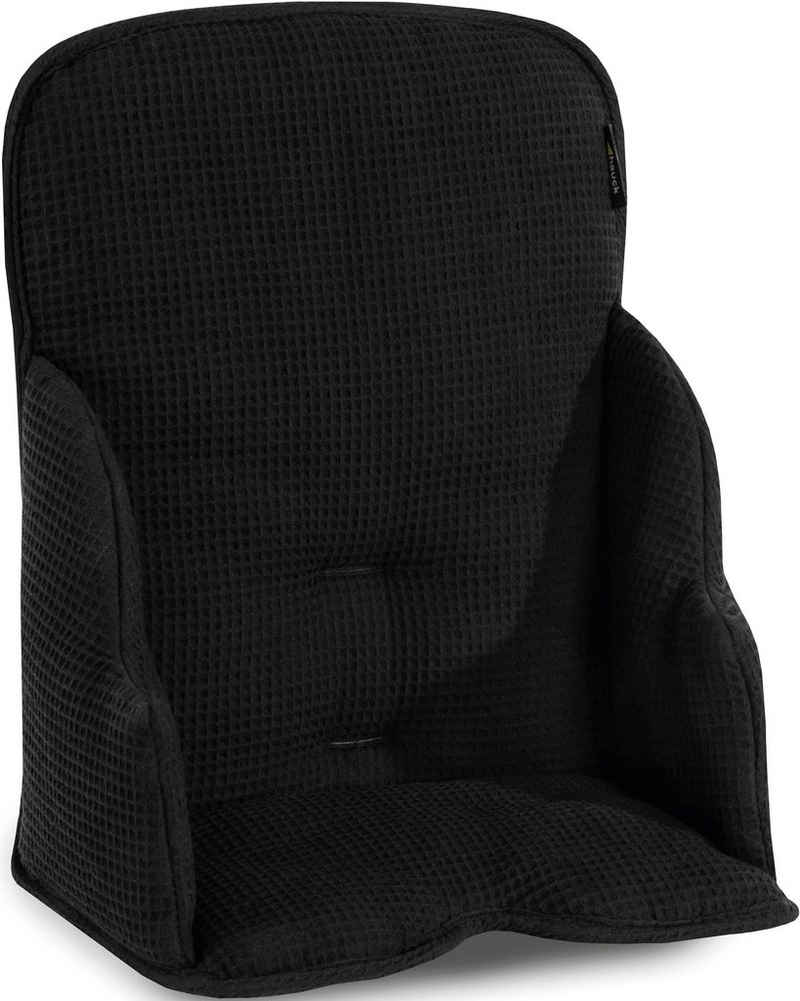 Hauck Sitzverkleinerer Alpha Cosy Select, Waffelpiqué black, für den ALPHA+ Holzhochstuhl