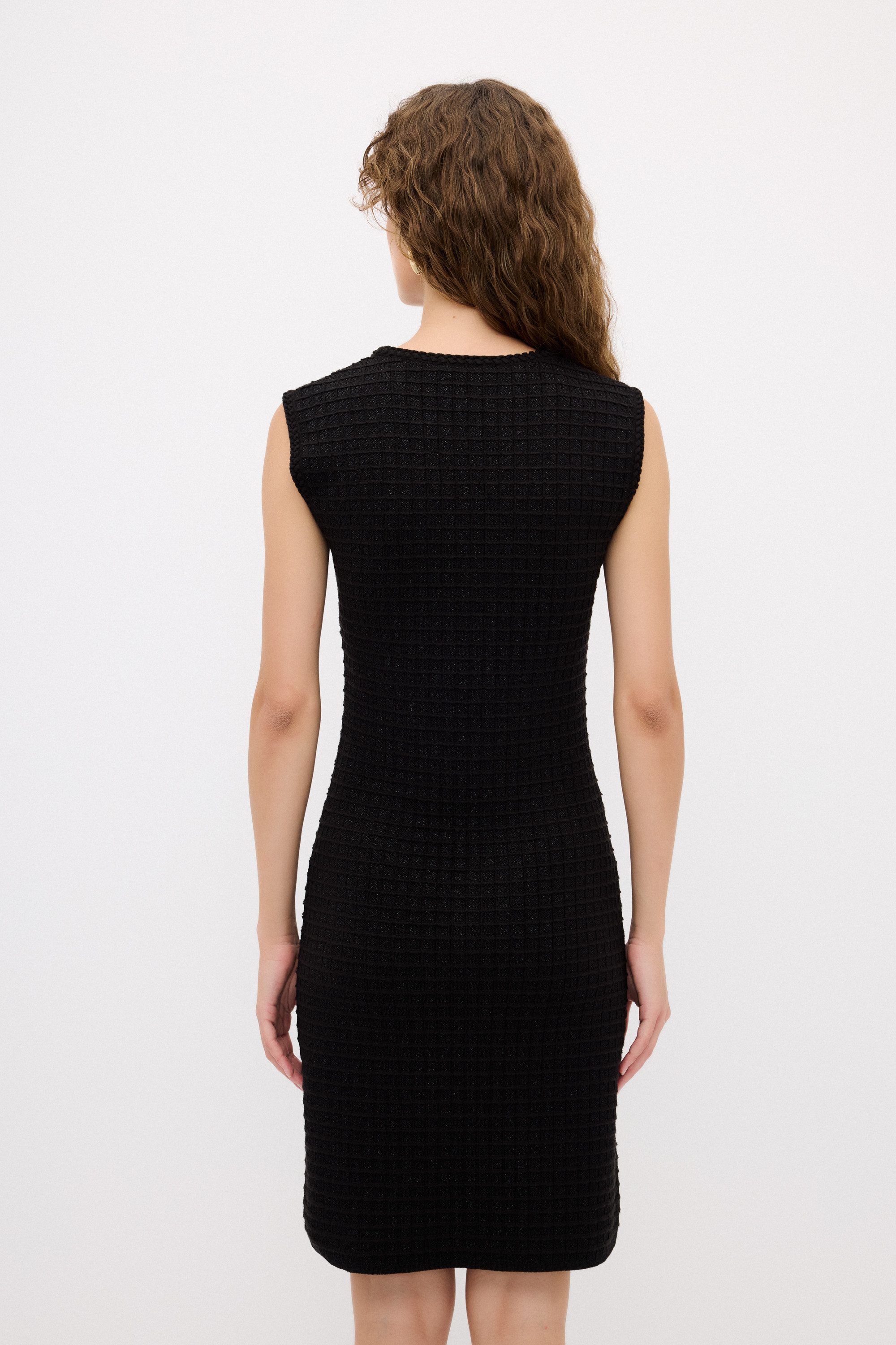 adL Midikleid Ärmelloses strukturiertes Minikleid