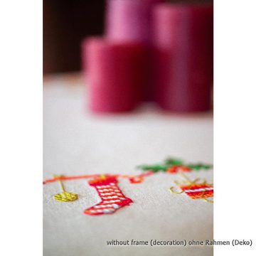 Vervaco Kreativset Vervaco Bedruckte Tischdecke Stickset "Weihnachtlich", (embroidery kit by Marussia)