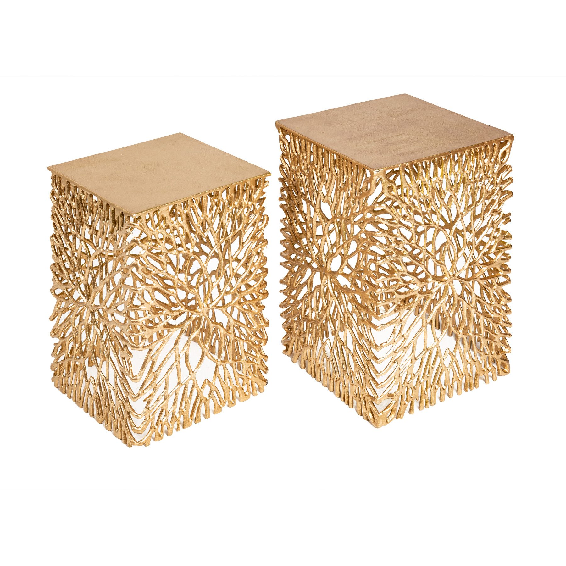 riess-ambiente Beistelltisch LEAF 30cm gold (Set, 1-St), Nachttisch · Metal günstig online kaufen