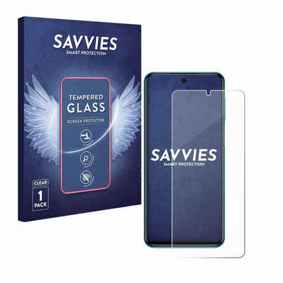 Savvies Panzerglas für Xiaomi Redmi Note 9 Pro Max, Displayschutzglas, Schutzglas Echtglas 9H Härte klar Anti-Fingerprint