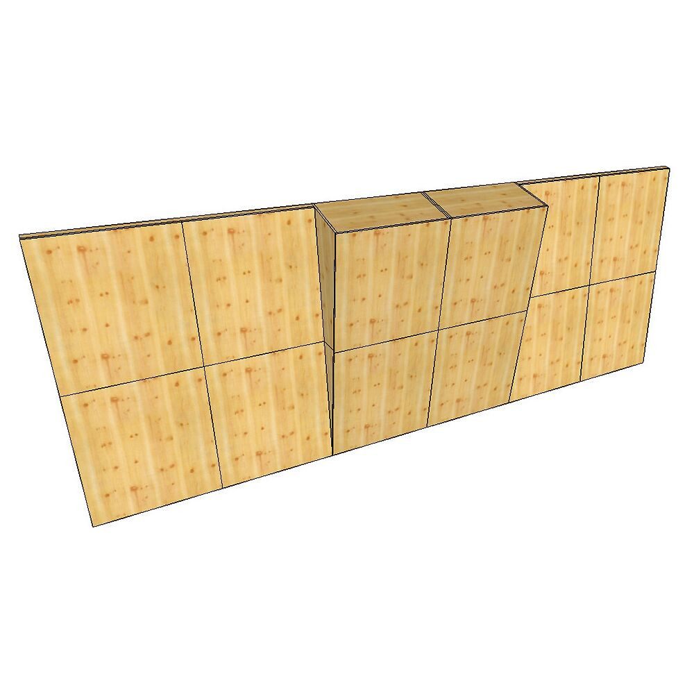 Kletterwand Boulderwand-Bausatz Indoor Natur Pur, Höhe 2,98m, Für Schulen, Vereine, Kitas