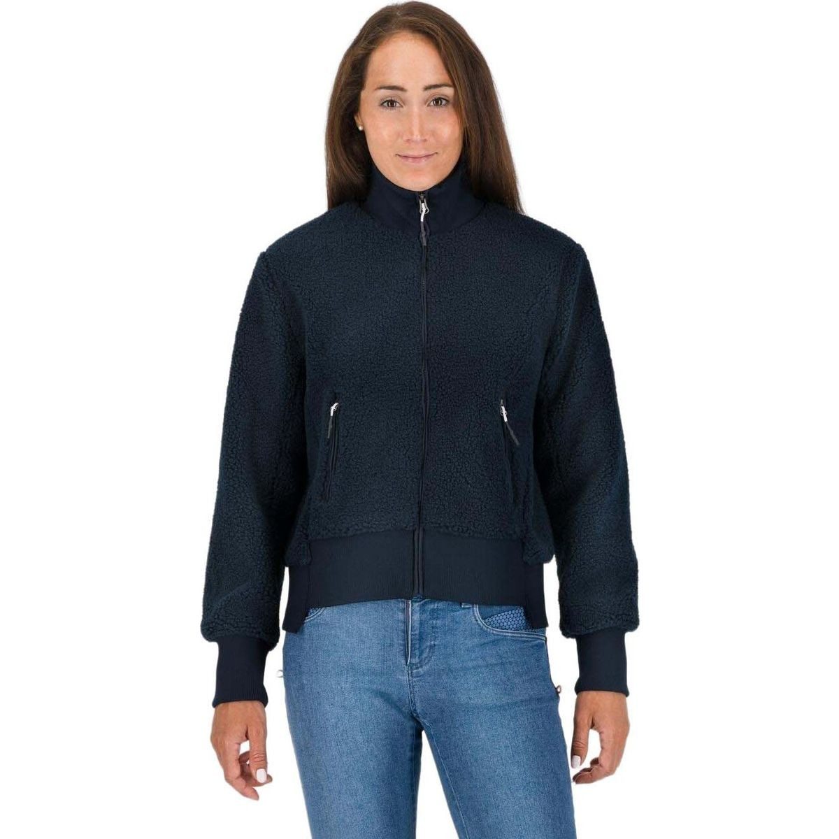 Karpos Outdoorjacke Sass Bece W Bomber Kuschelige Bomberjacke aus recyceltem Fleece, ideal für gemäßigte